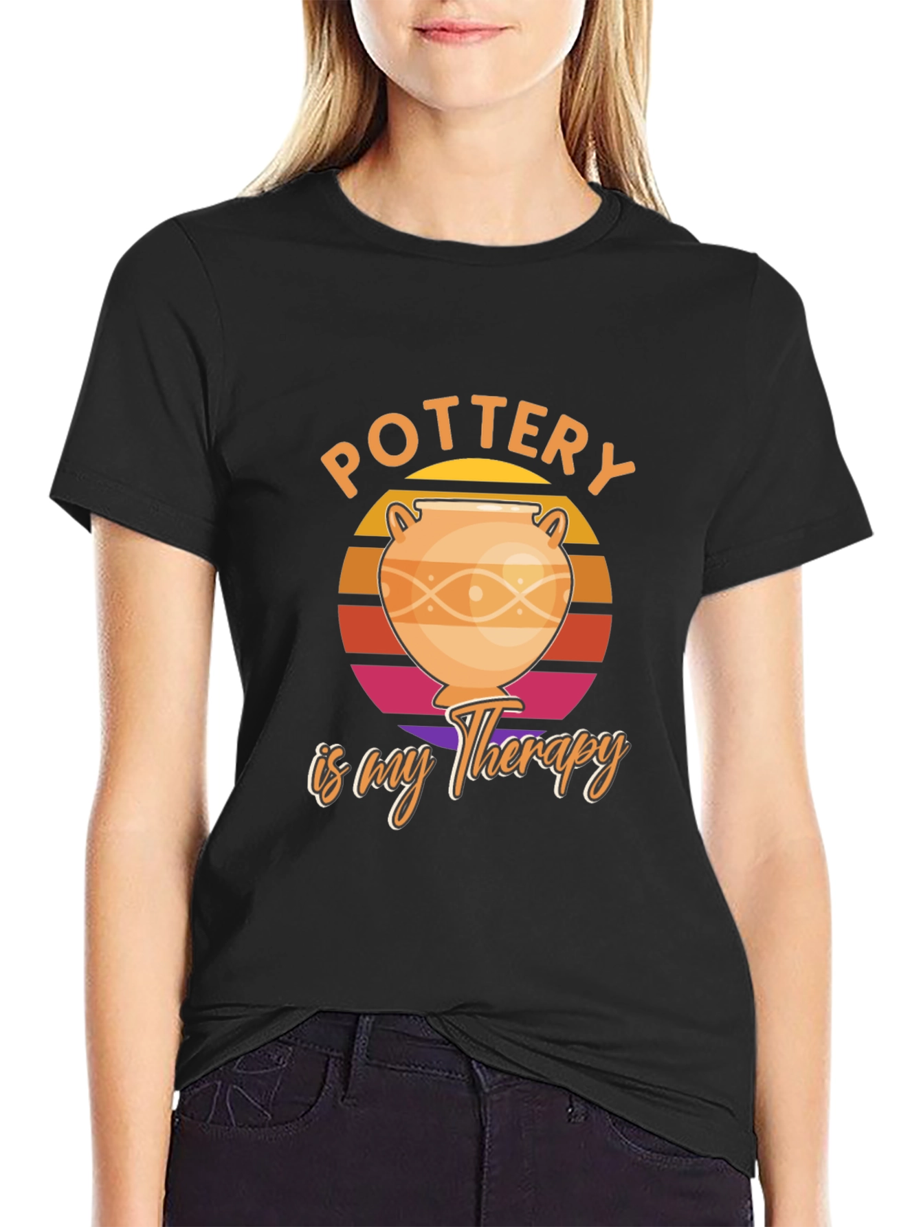 Pottery Is My Therapy Graphic T-Shirt