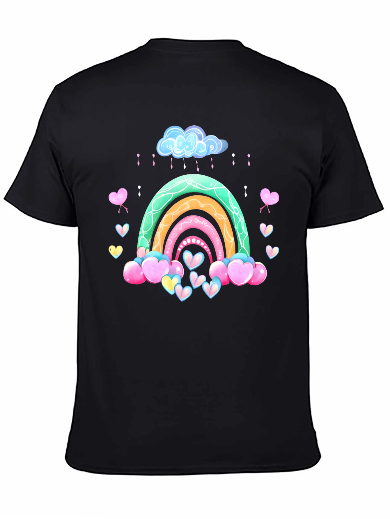 Rainbow Heart Cloud Graphic Tee