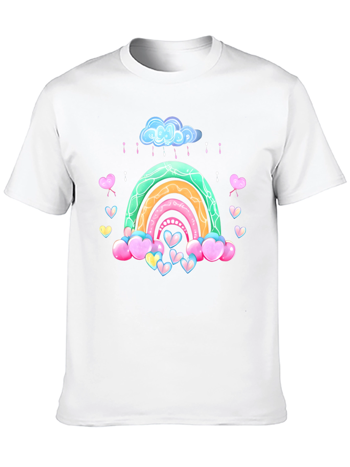 Rainbow Heart Cloud Graphic Tee
