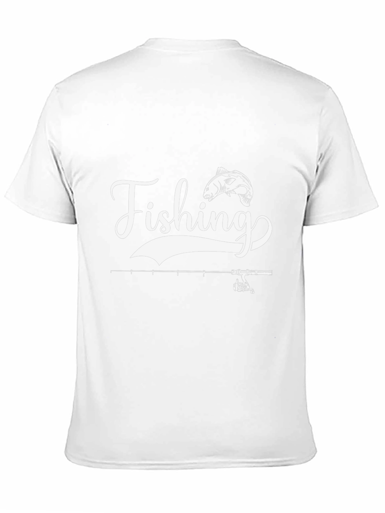 Fishing T-Shirt - Black Cotton Tee