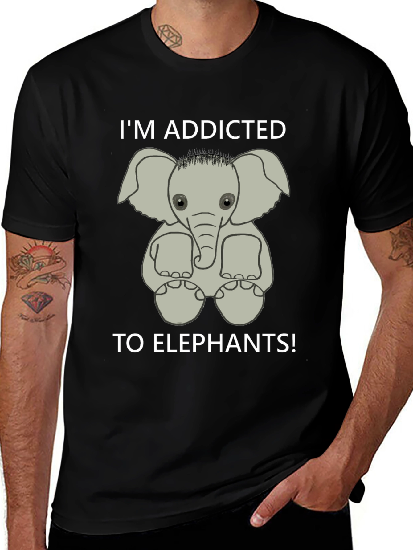 Addicted to Elephants Graphic Tee