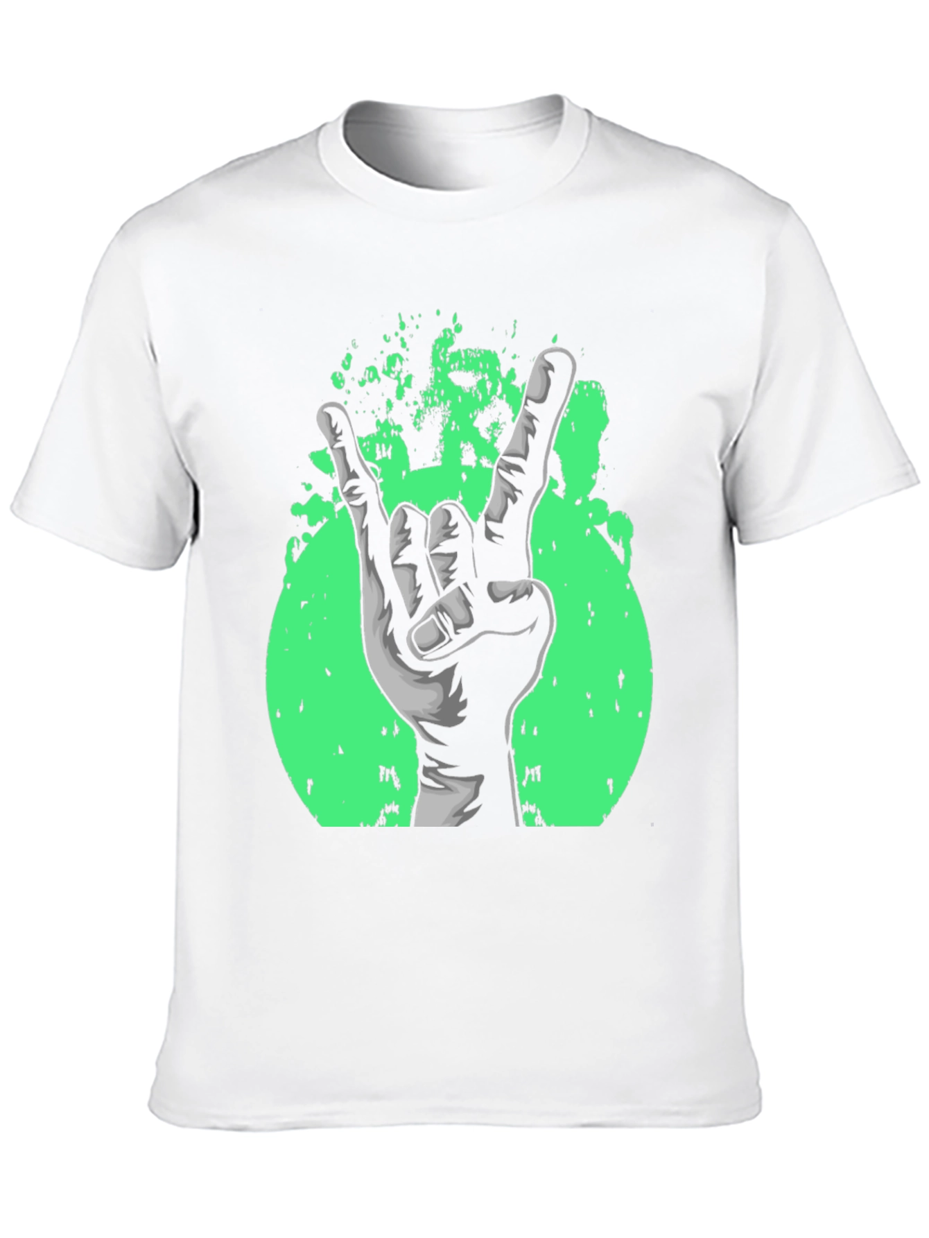 Rock On! Graphic Print Black T-Shirt