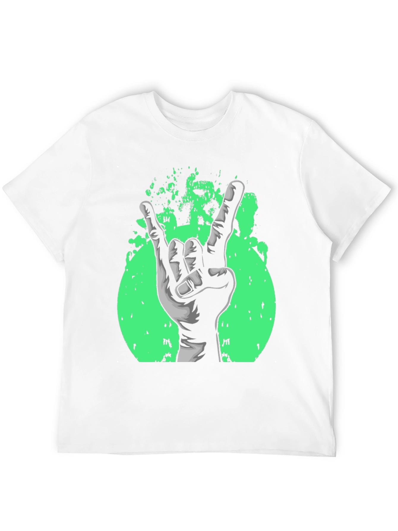 Rock On! Graphic Print Black T-Shirt