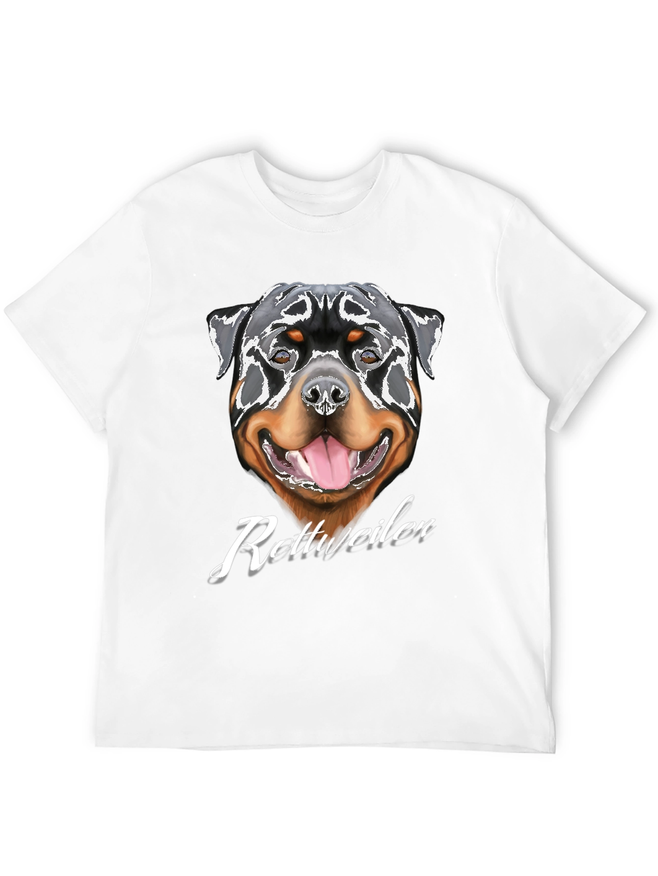 Rottweiler Dog Graphic T-Shirt - Black