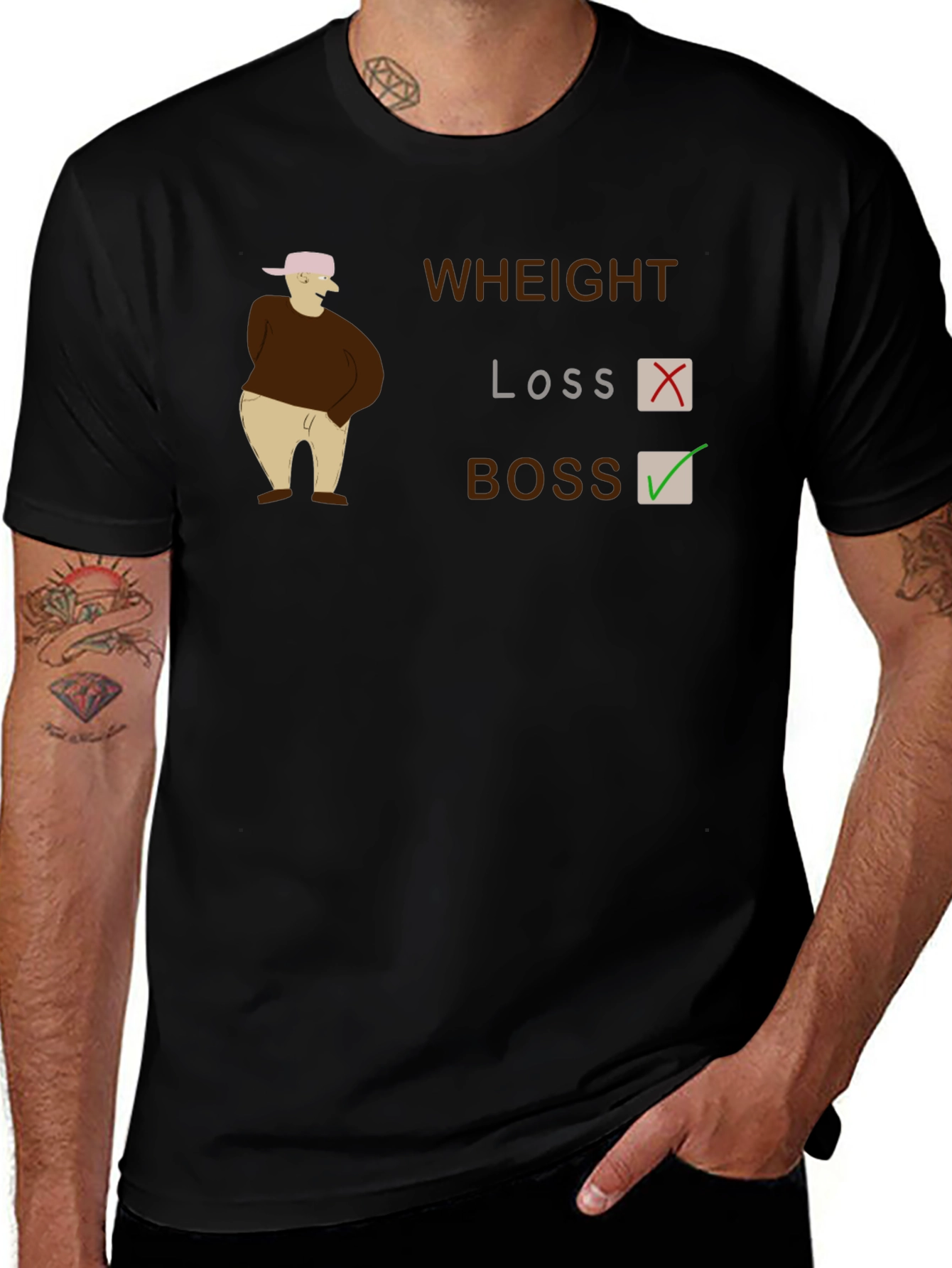 Weight Loss Boss Graphic T-Shirt