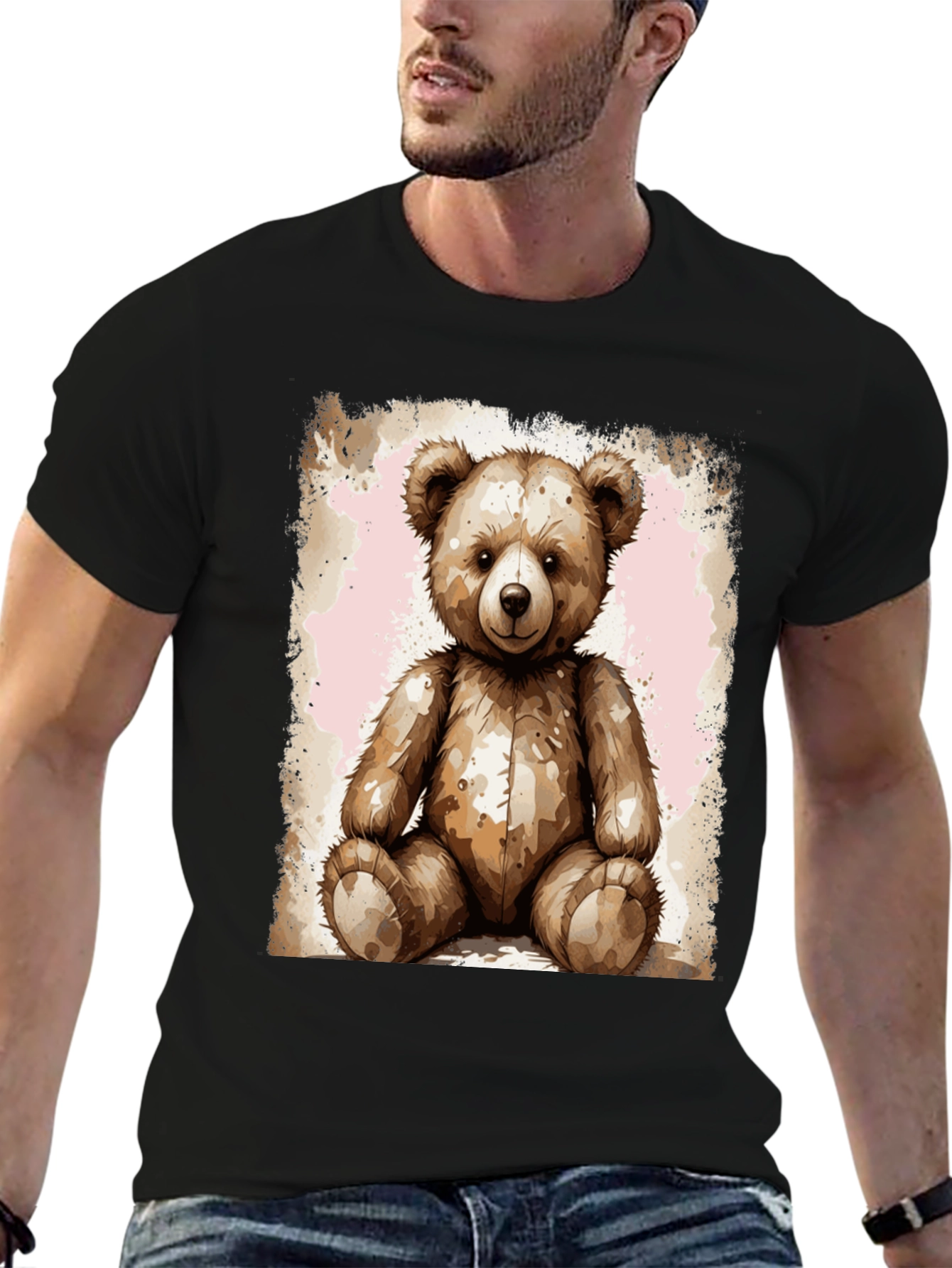 Teddy Bear Graphic Tee - Soft Plush Design