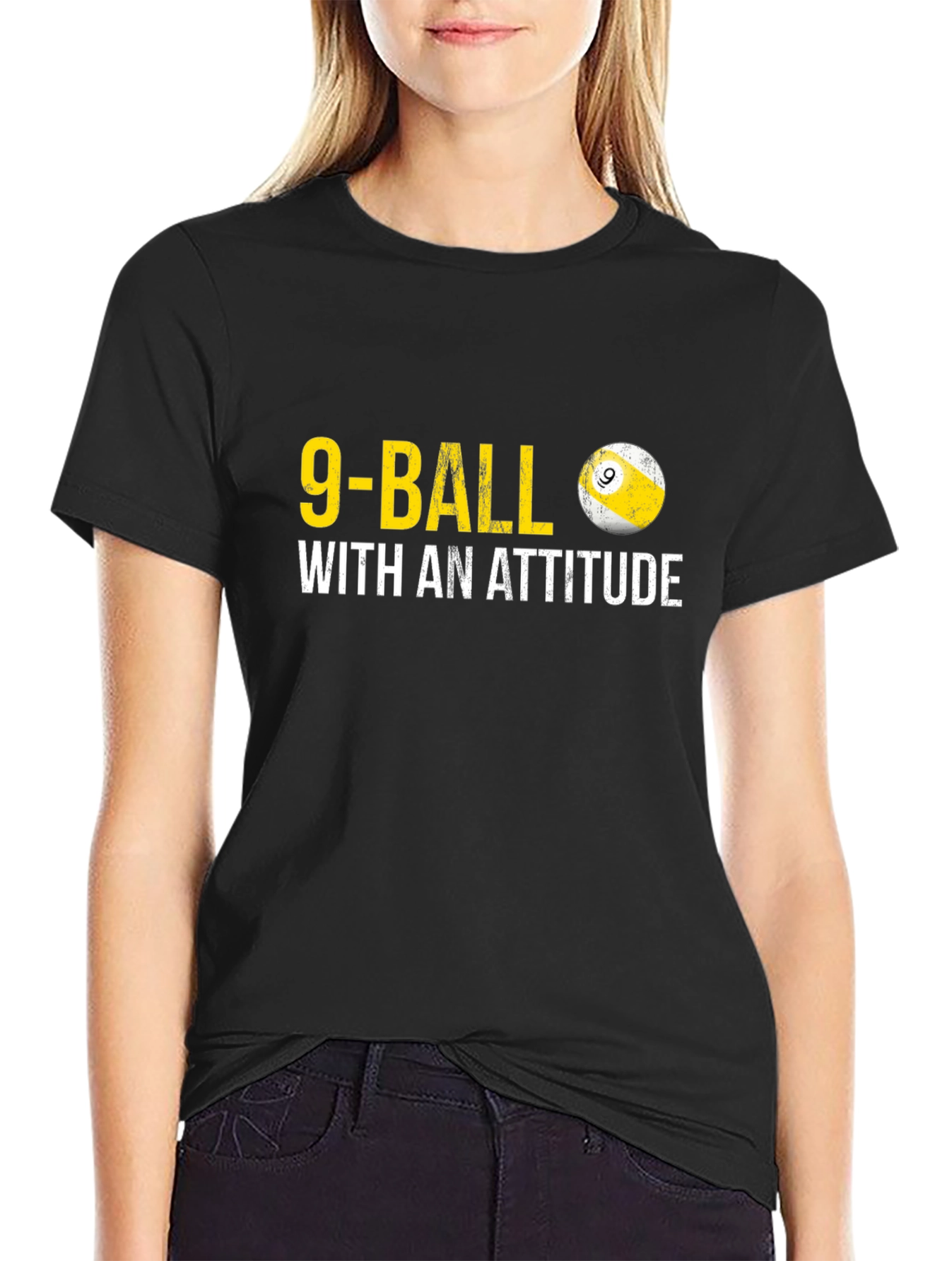 9-Ball With An Attitude Graphic T-Shirt