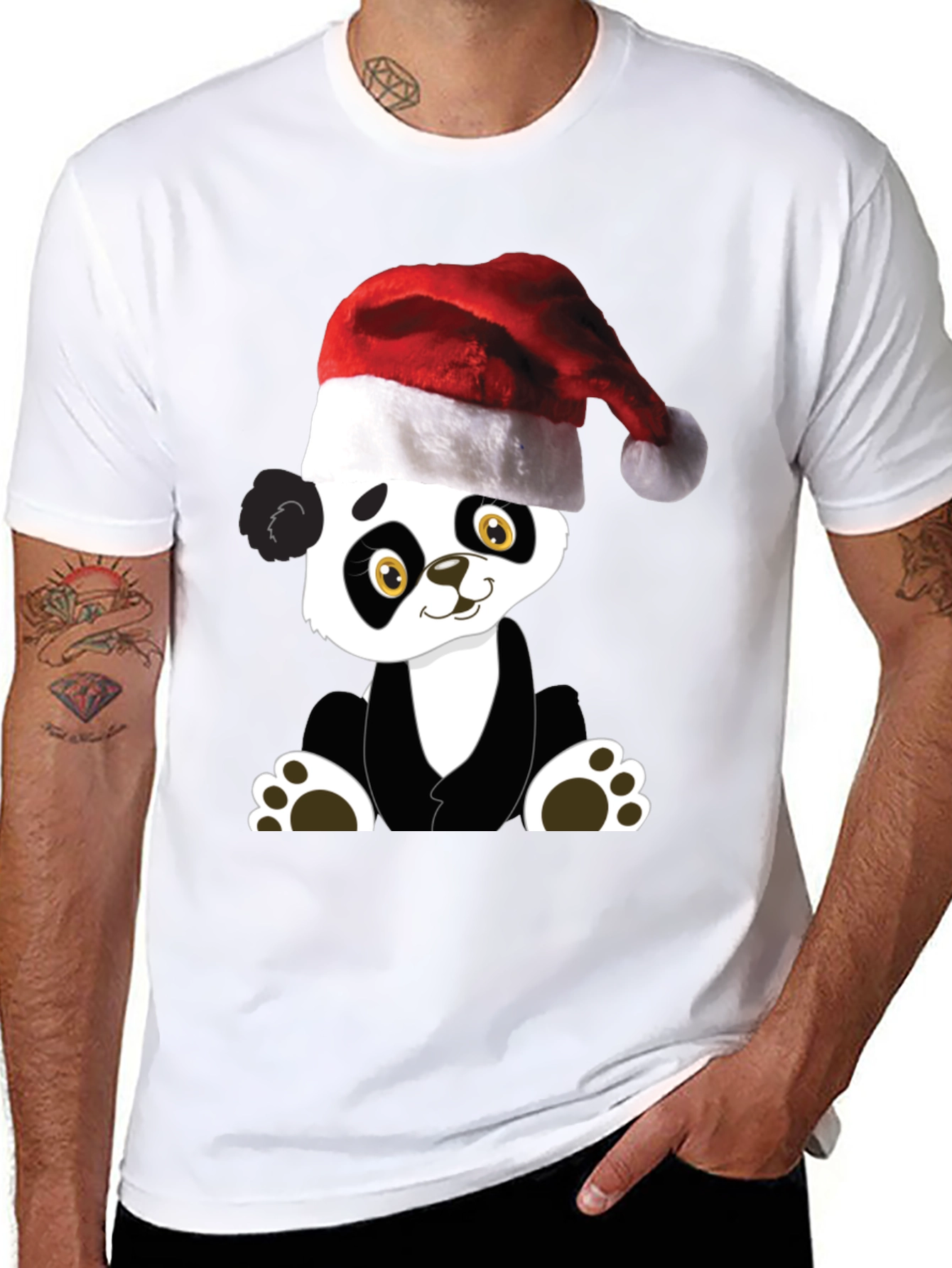 Cute Christmas Panda T-Shirt