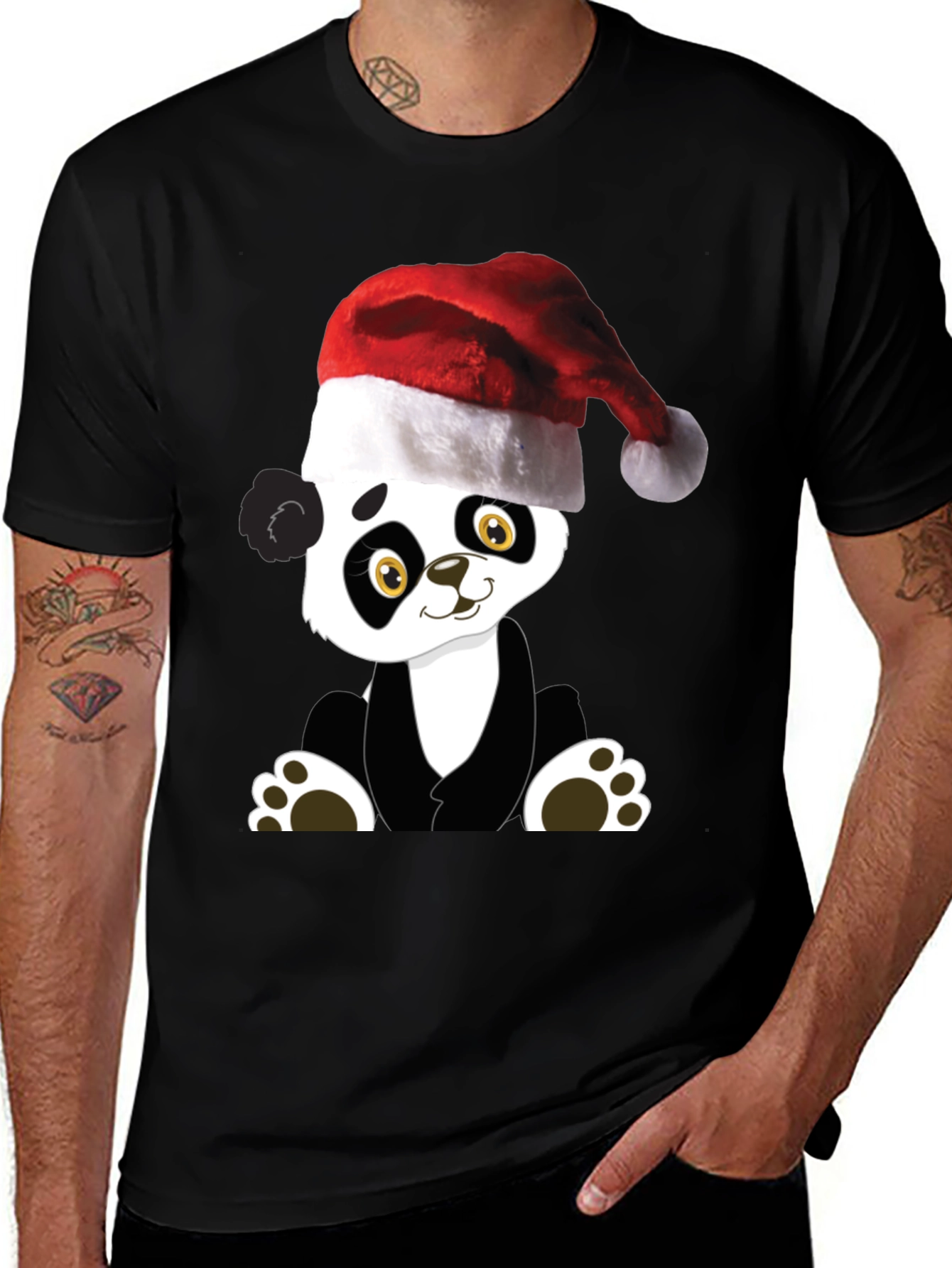 Cute Christmas Panda T-Shirt