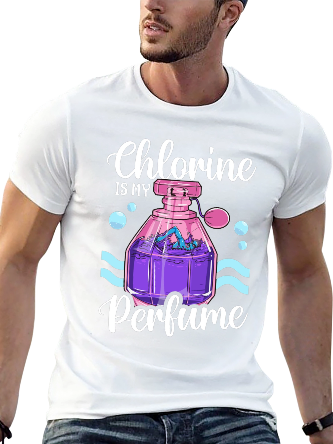 Chlorine is My Perfume T-Shirt - Swimmer Gift