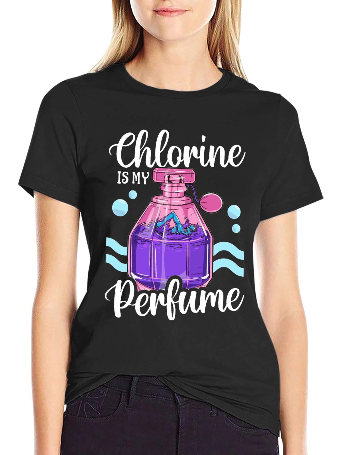 Chlorine is My Perfume T-Shirt - Swimmer Gift
