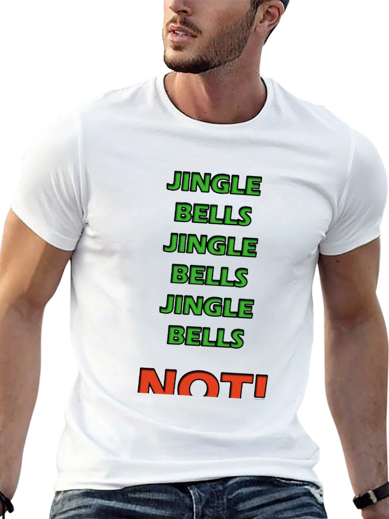Jingle Bells NOT! Crew Neck Tee