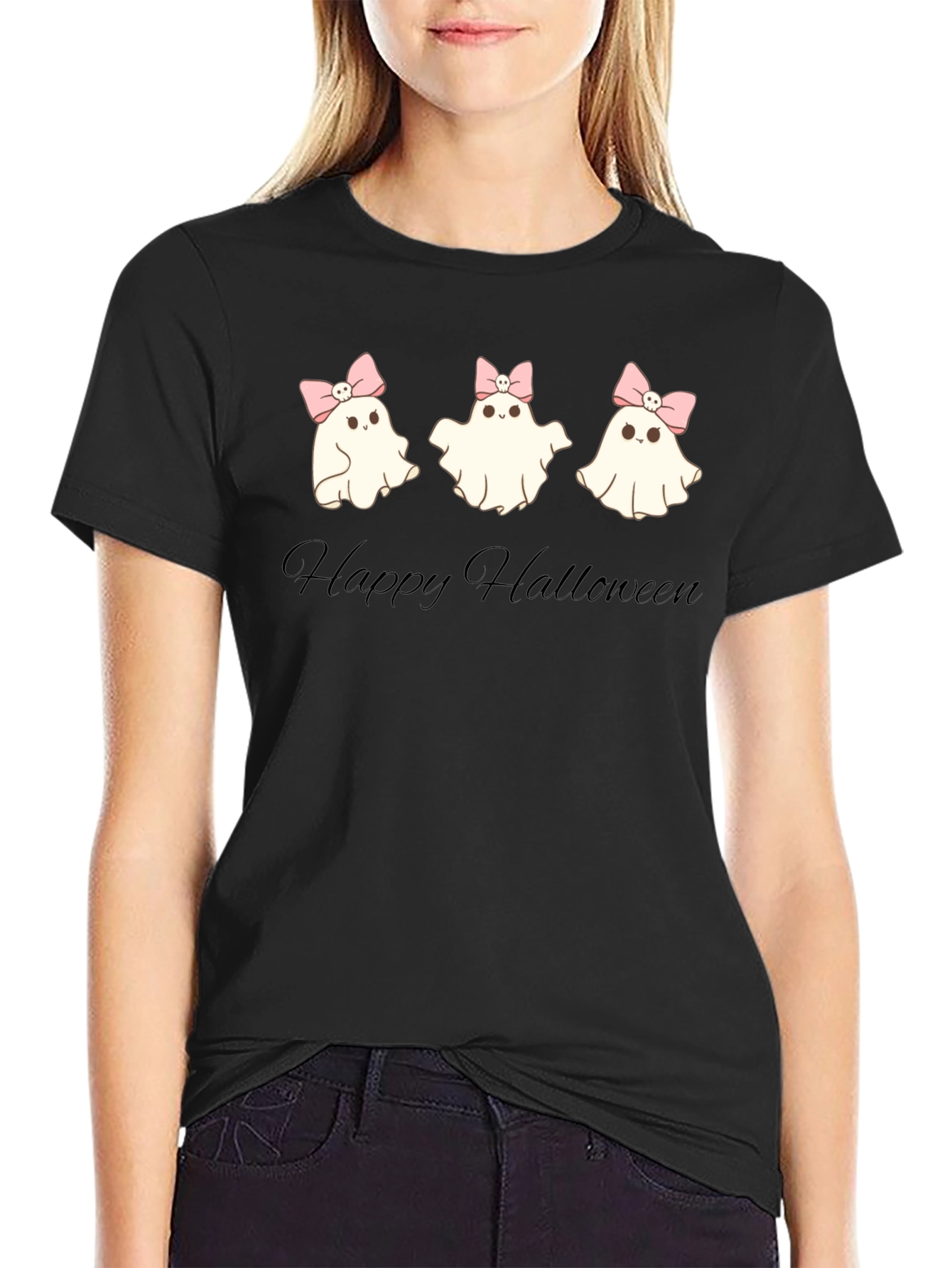Cute Halloween Ghost T-Shirt - Spooky Season Apparel