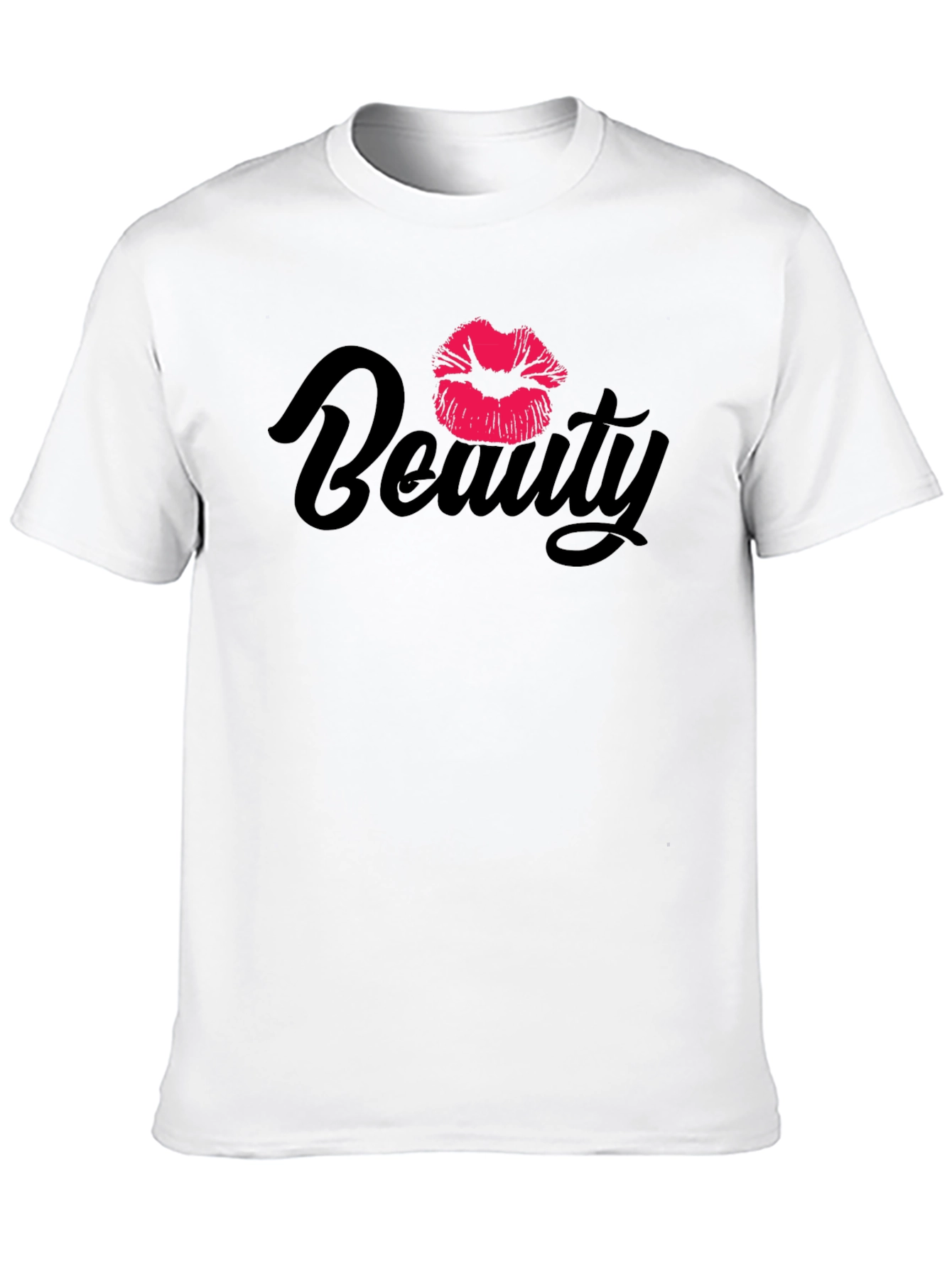 Beauty Lips Graphic Black T-Shirt