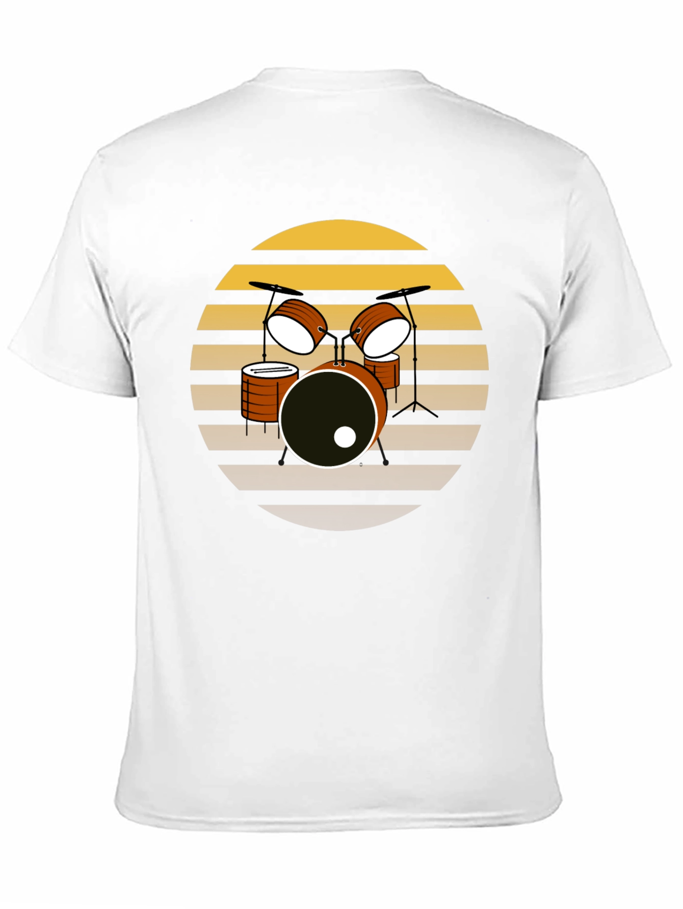 Retro Drum Set T-Shirt - Musician Tee