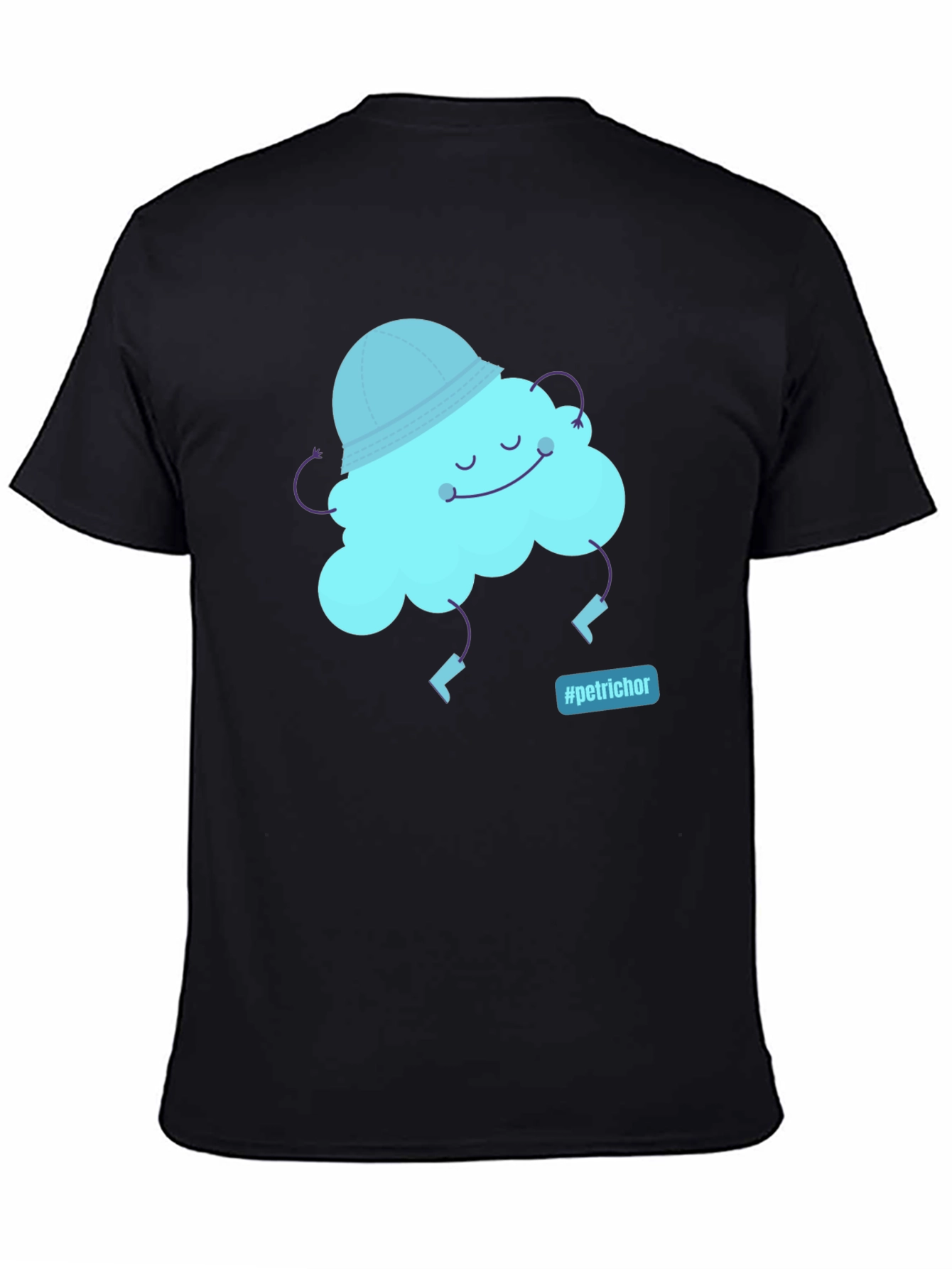 Whimsical Cloud Graphic Tee - Petrichor Vibes