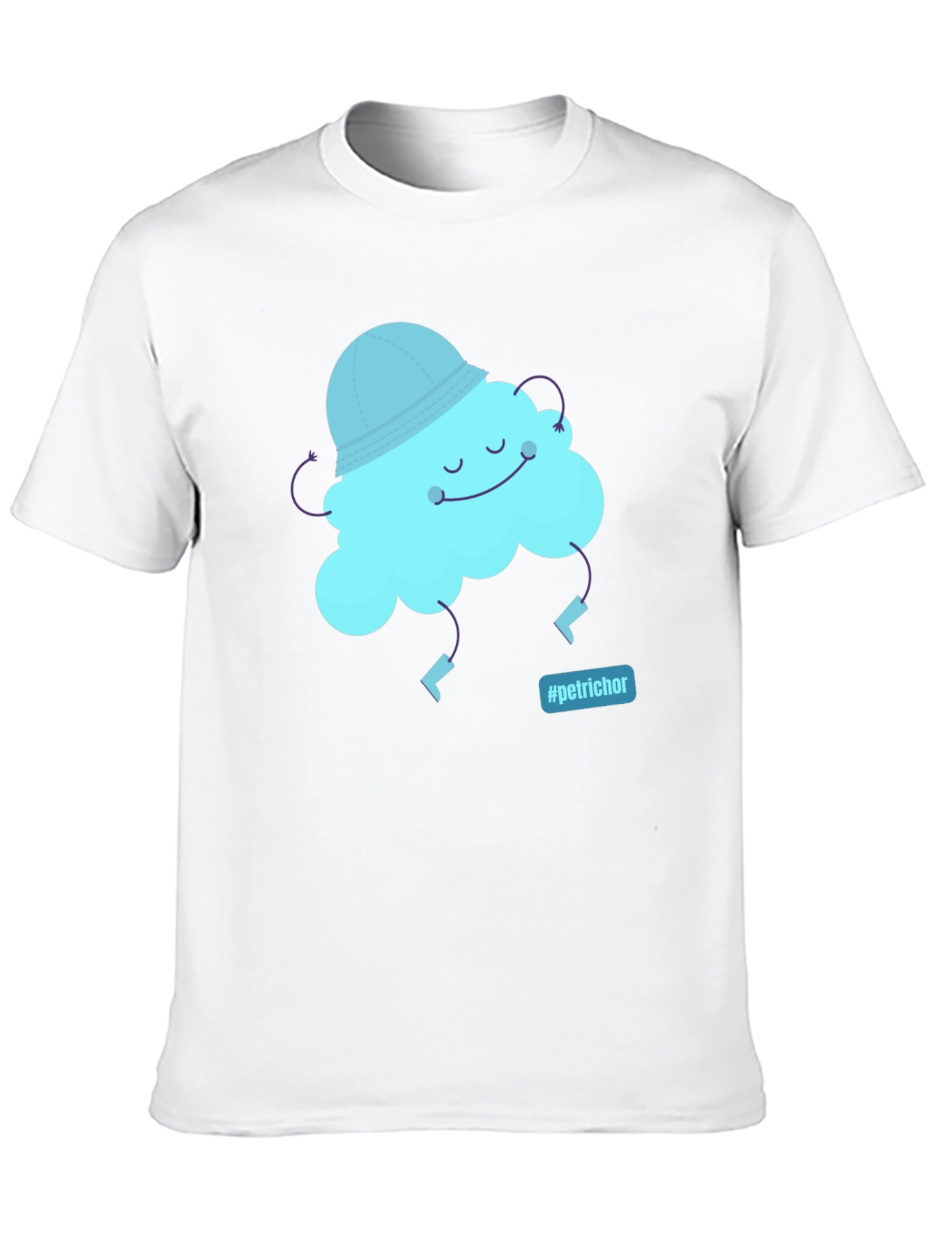 Whimsical Cloud Graphic Tee - Petrichor Vibes