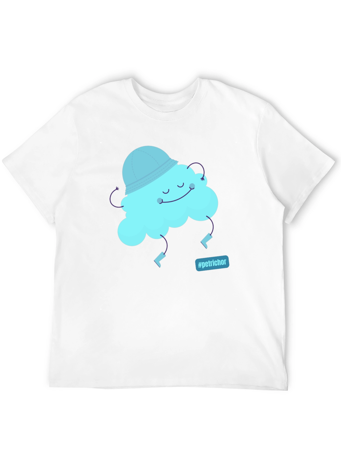 Whimsical Cloud Graphic Tee - Petrichor Vibes