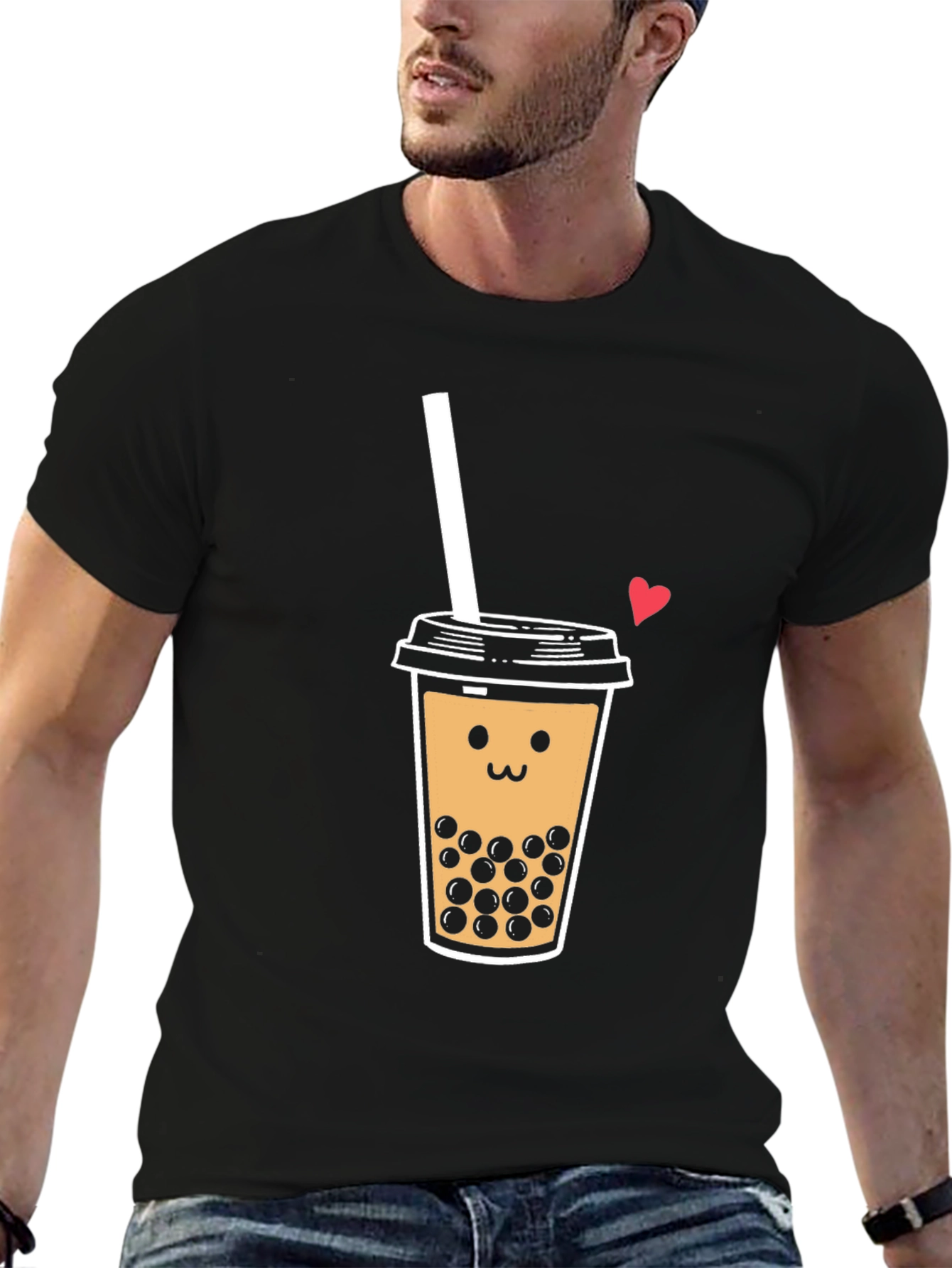 Boba Tea Graphic T-Shirt - Cute Bubble Tea Design