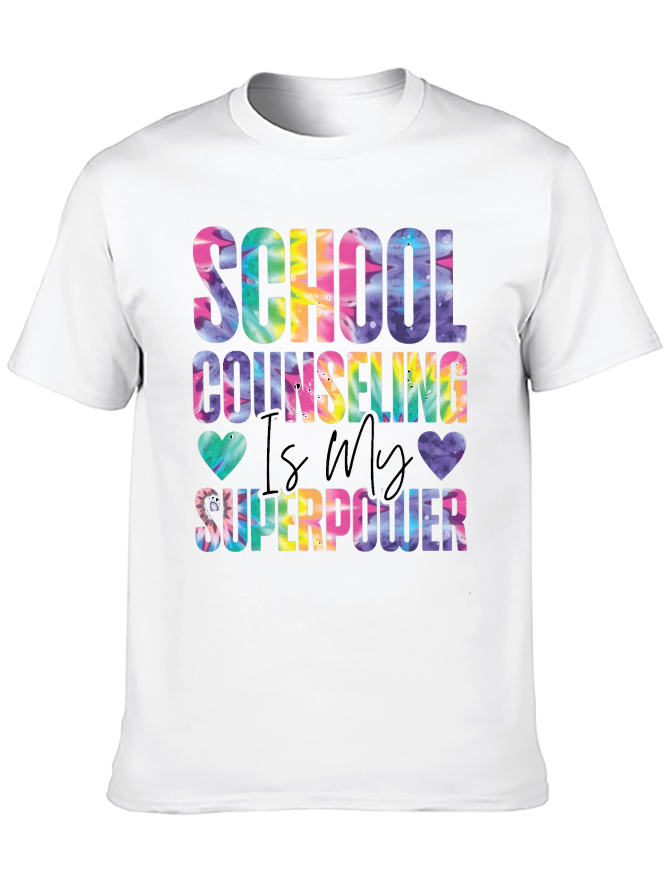 School Counseling Tie-Dye Graphic Tee