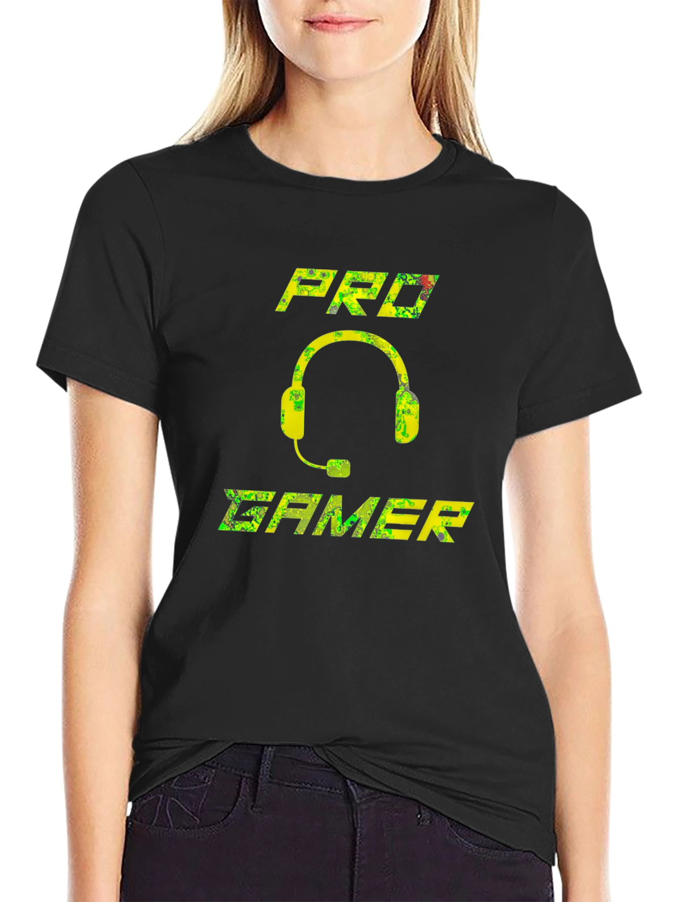 Pro Gamer T-Shirt: Gaming Headset Design