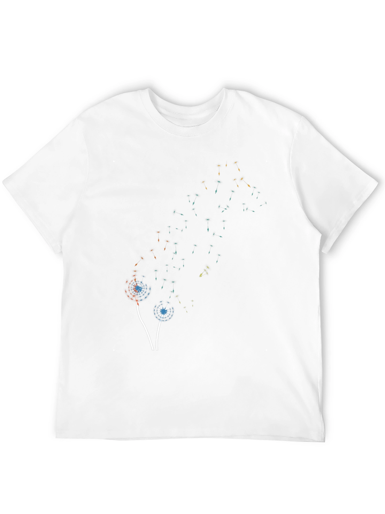 Abstract Dandelion Black T-Shirt
