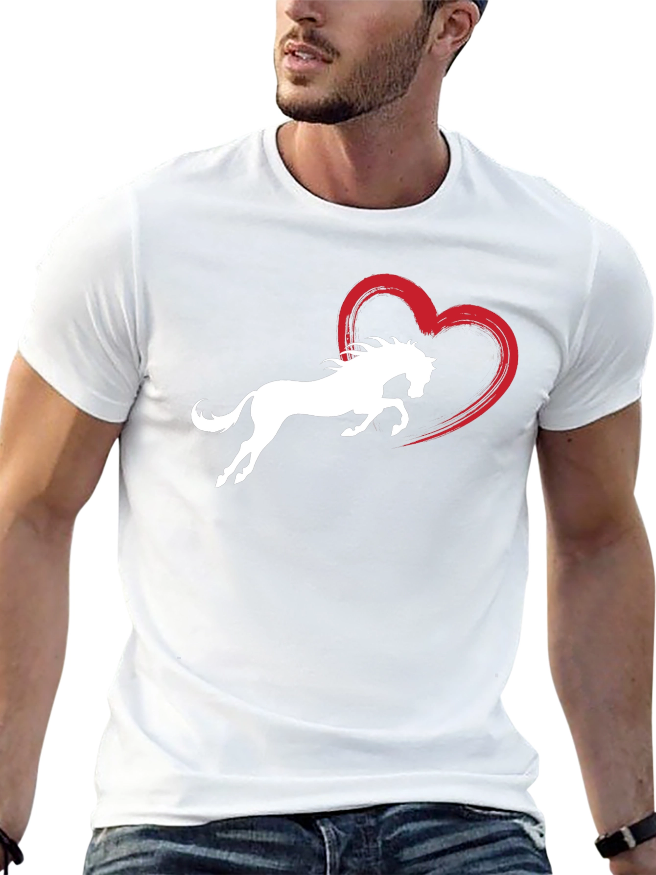 Horse Love Graphic Tee - Stylish Black T-Shirt