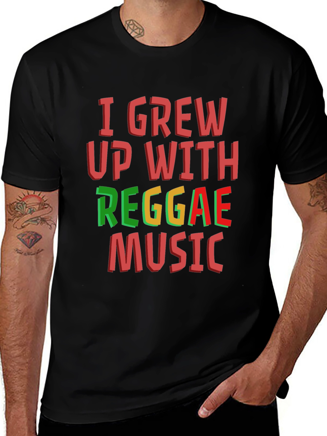 I Grew Up With Reggae Music T-Shirt