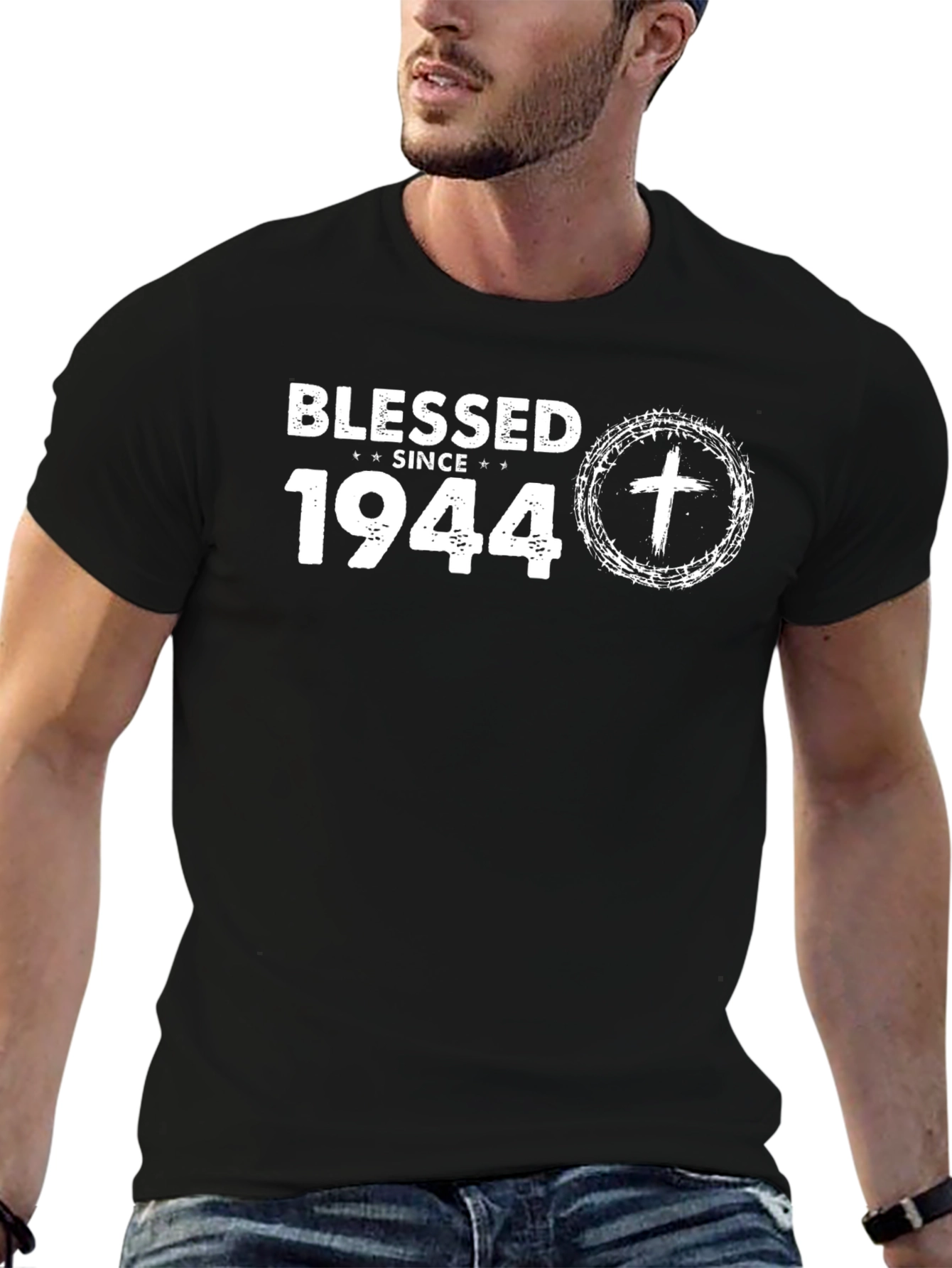 Blessed Since 1944 Graphic T-Shirt