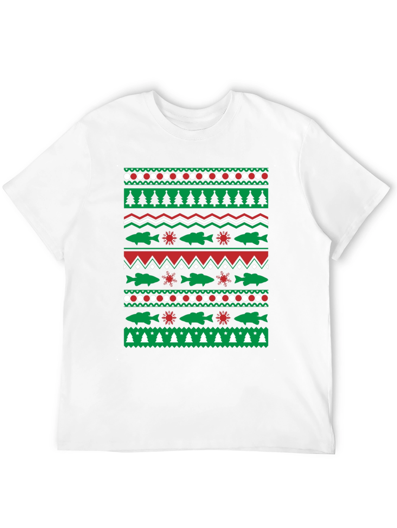 Festive Fishing Christmas T-Shirt