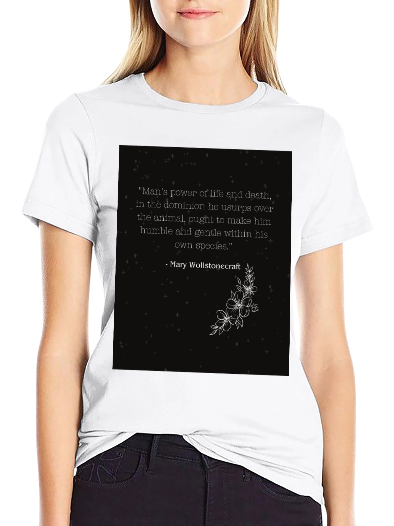 Philosophical Quote T-Shirt - Mans Power