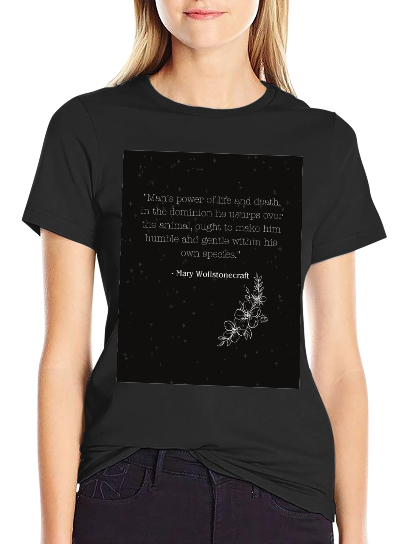Philosophical Quote T-Shirt - Mans Power