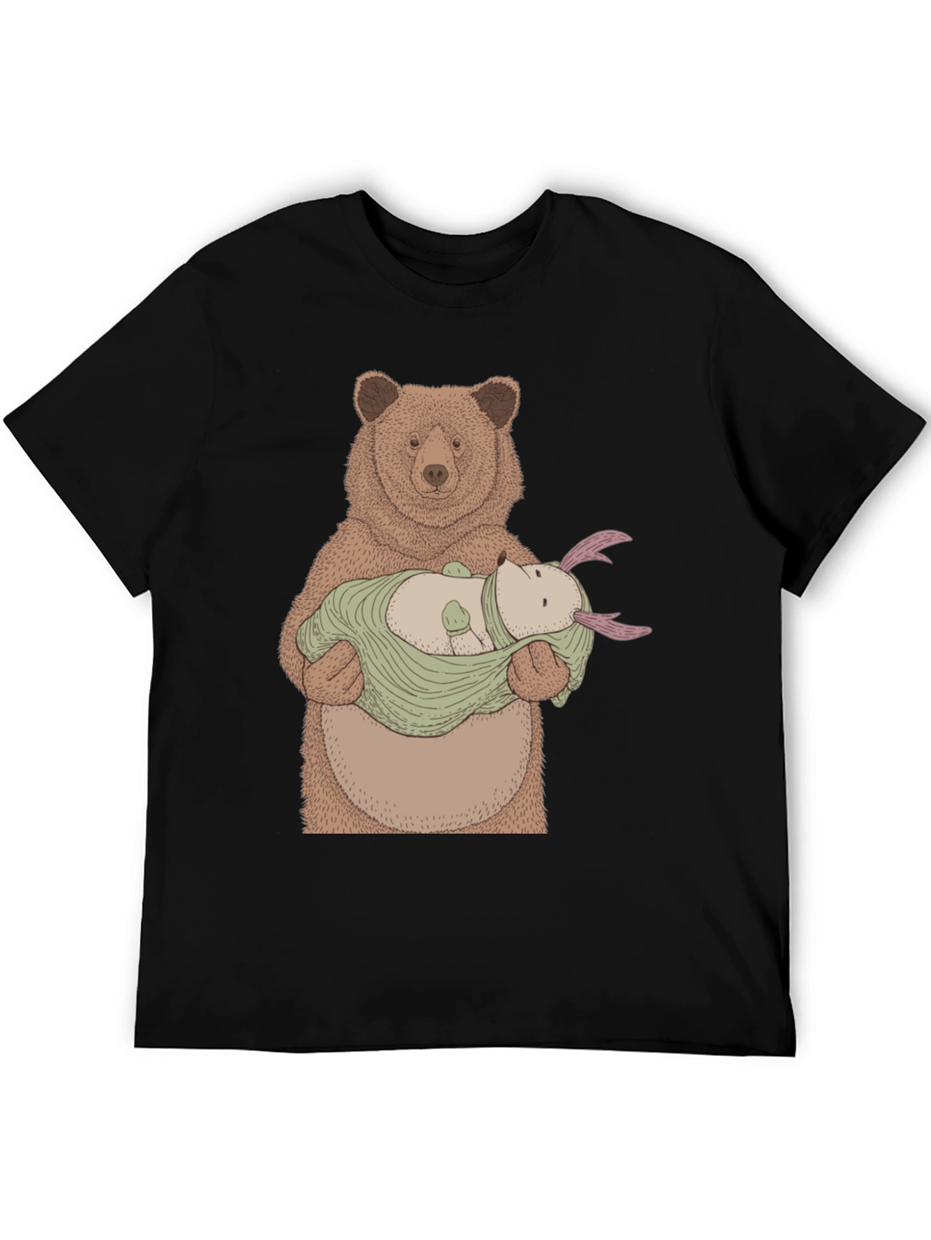 Bear Holding Creature T-Shirt