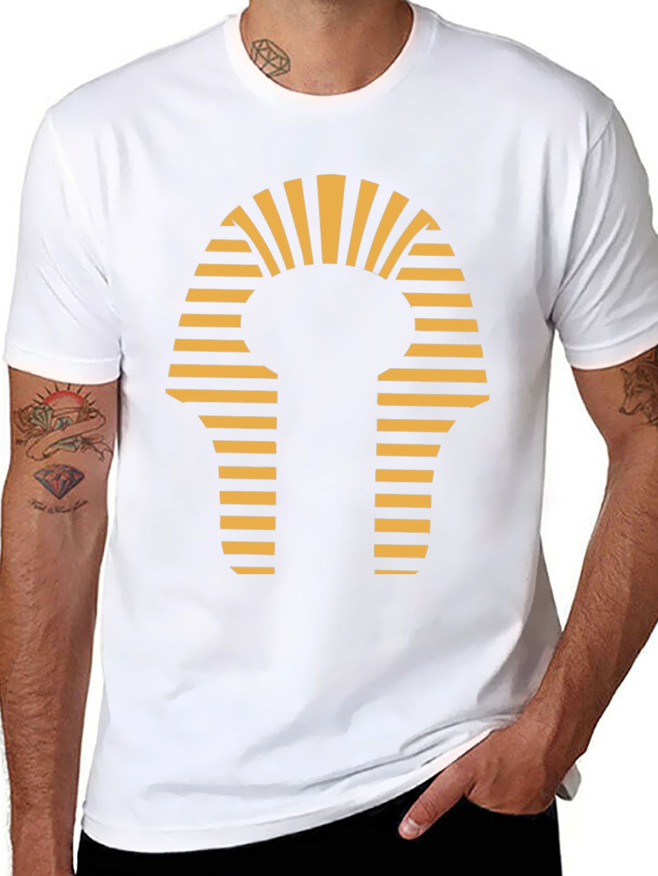 Egyptian Pharaoh T-Shirt - Black Cotton Tee