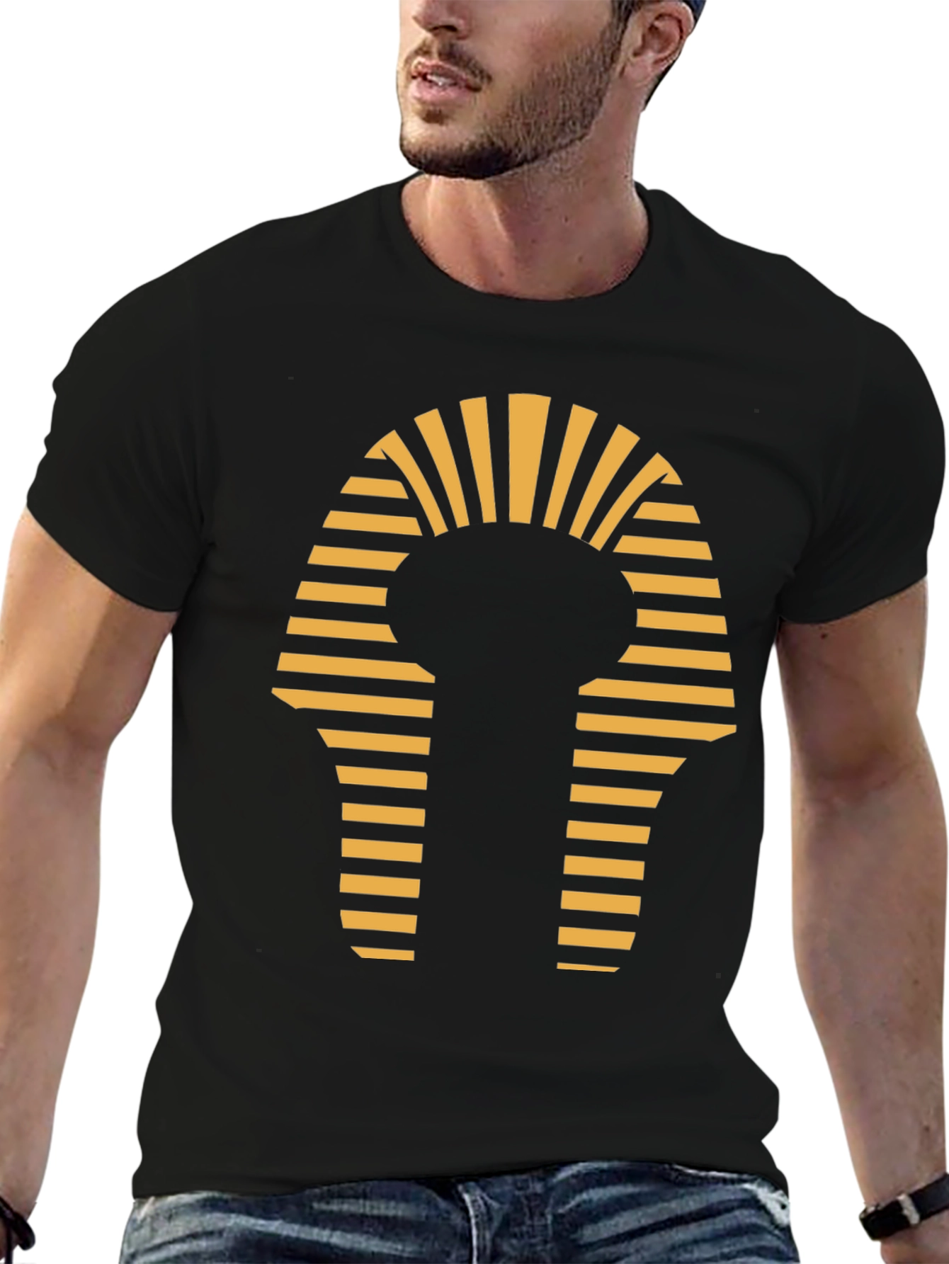 Egyptian Pharaoh T-Shirt - Black Cotton Tee