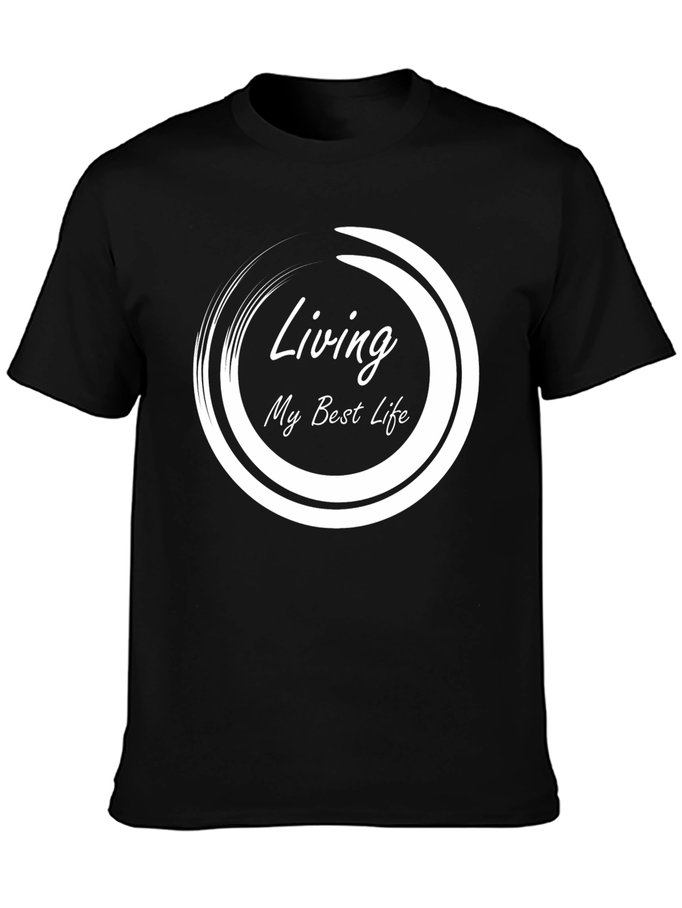 Living My Best Life - Black Graphic Tee