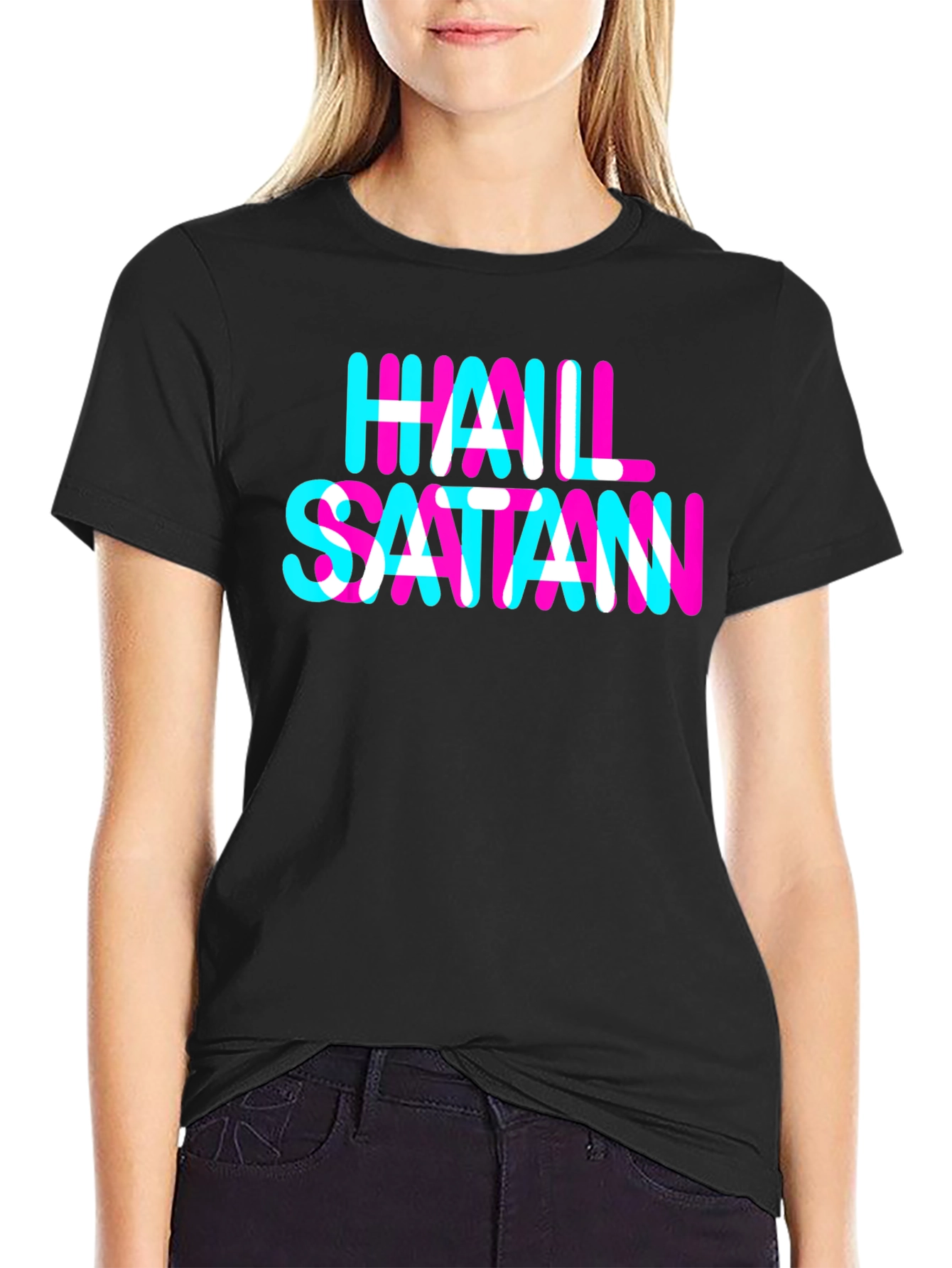 Hail Satan Graphic Tee - Bold Statement Shirt