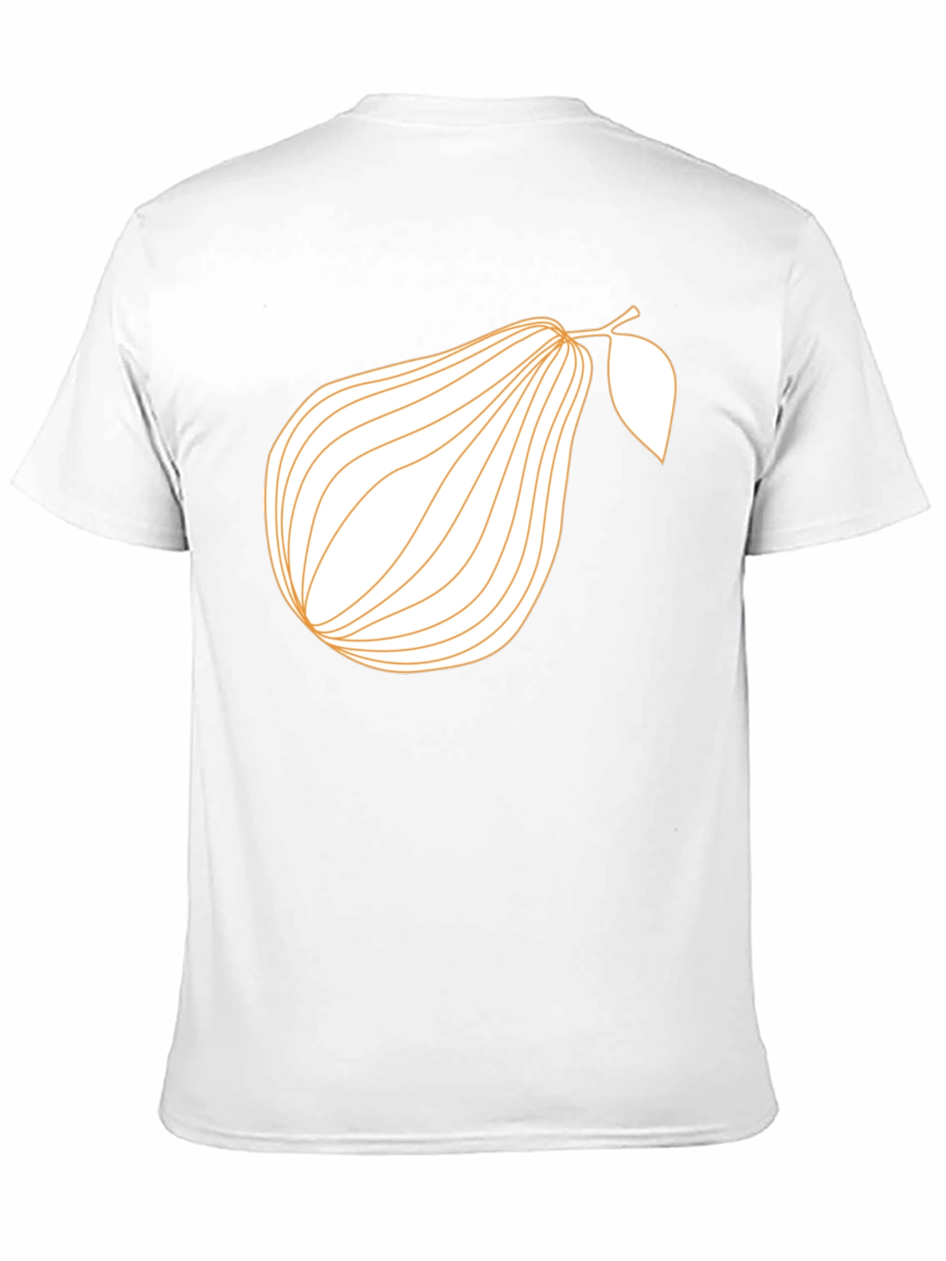 Modern Pear Graphic Tee - Black Cotton Blend Shirt