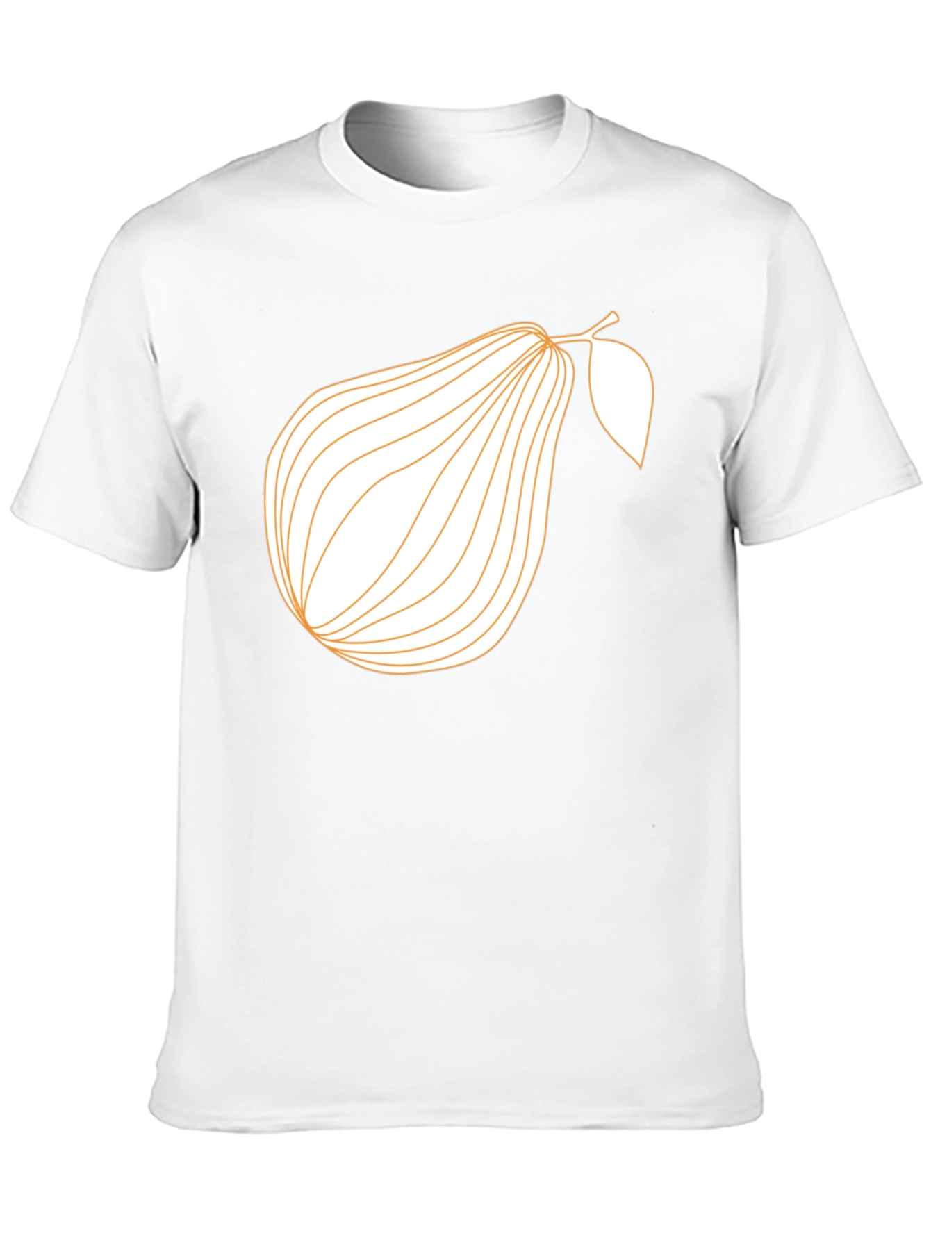 Modern Pear Graphic Tee - Black Cotton Blend Shirt