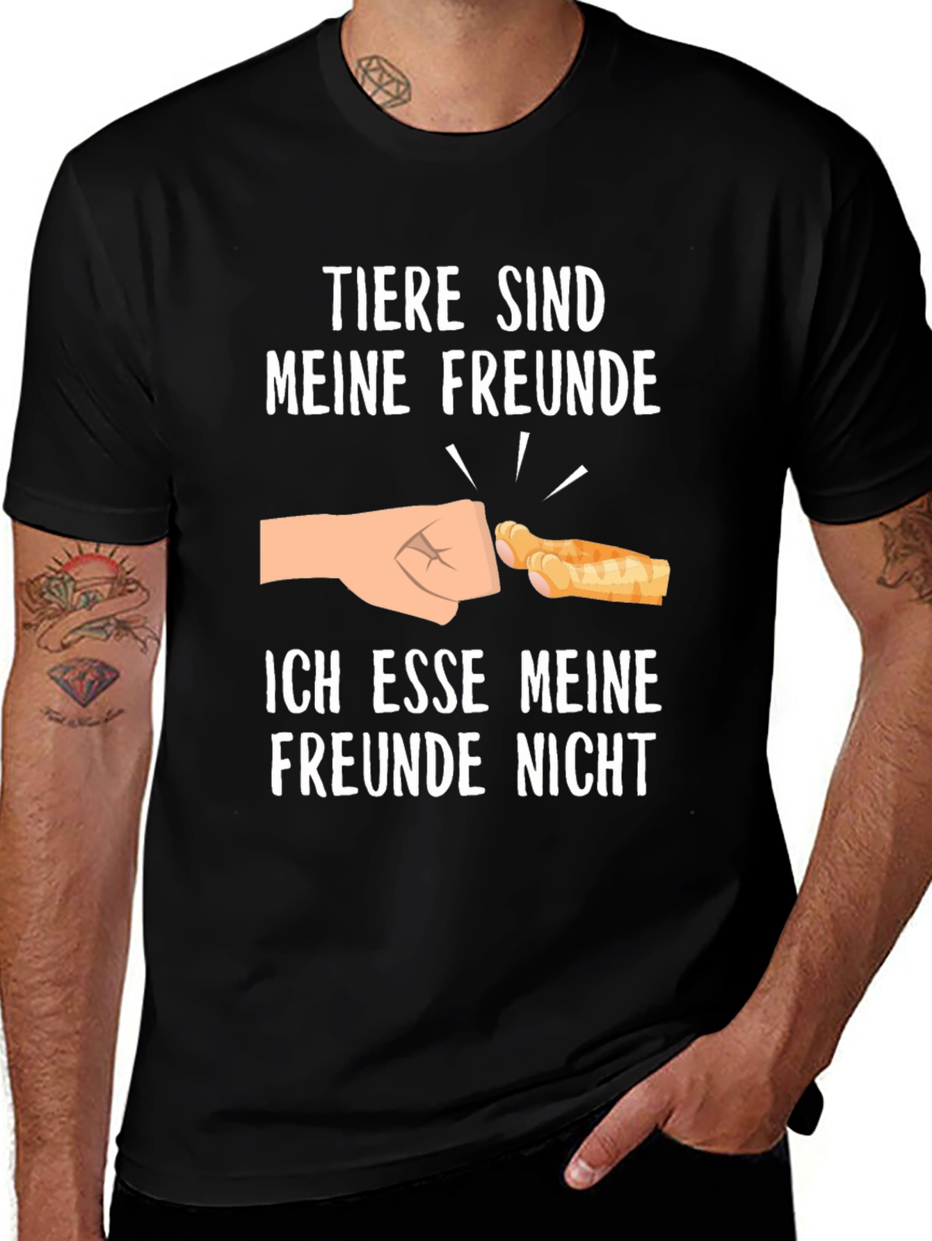 Vegan T-Shirt - Animals are Friends