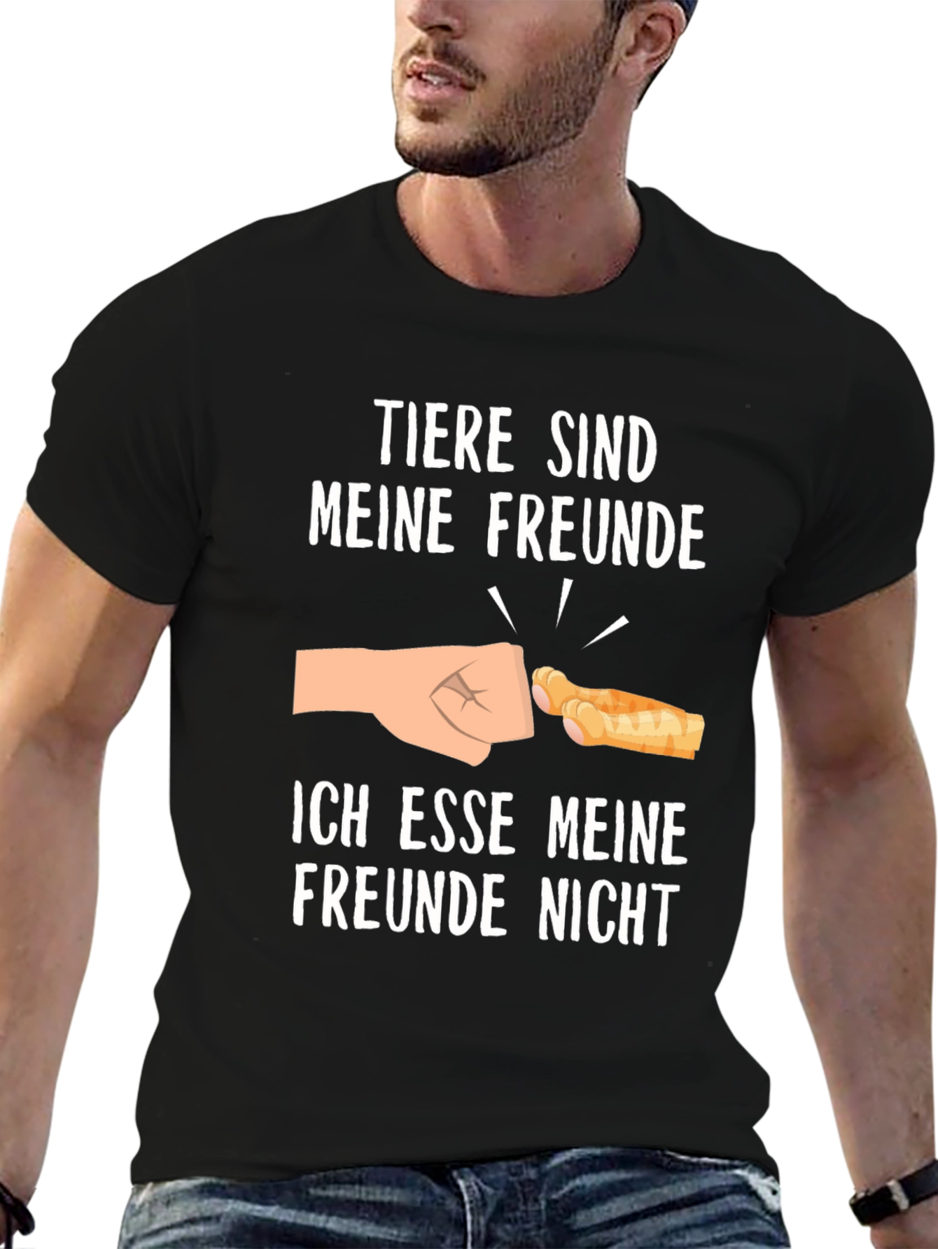 Vegan T-Shirt - Animals are Friends