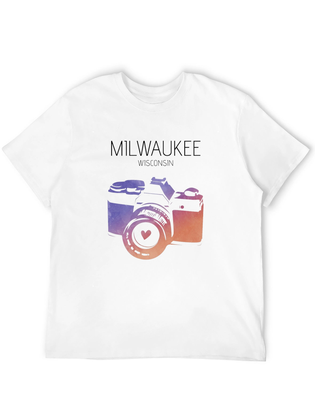 Milwaukee Camera T-Shirt - Wisconsin Love