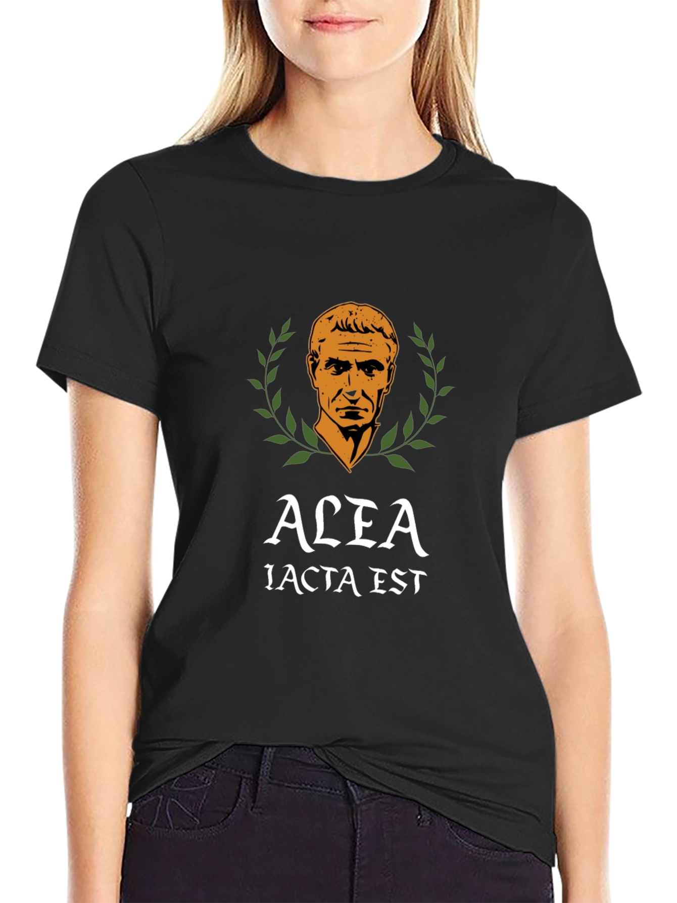 Alea Iacta Est Black T-Shirt - Julius Caesar