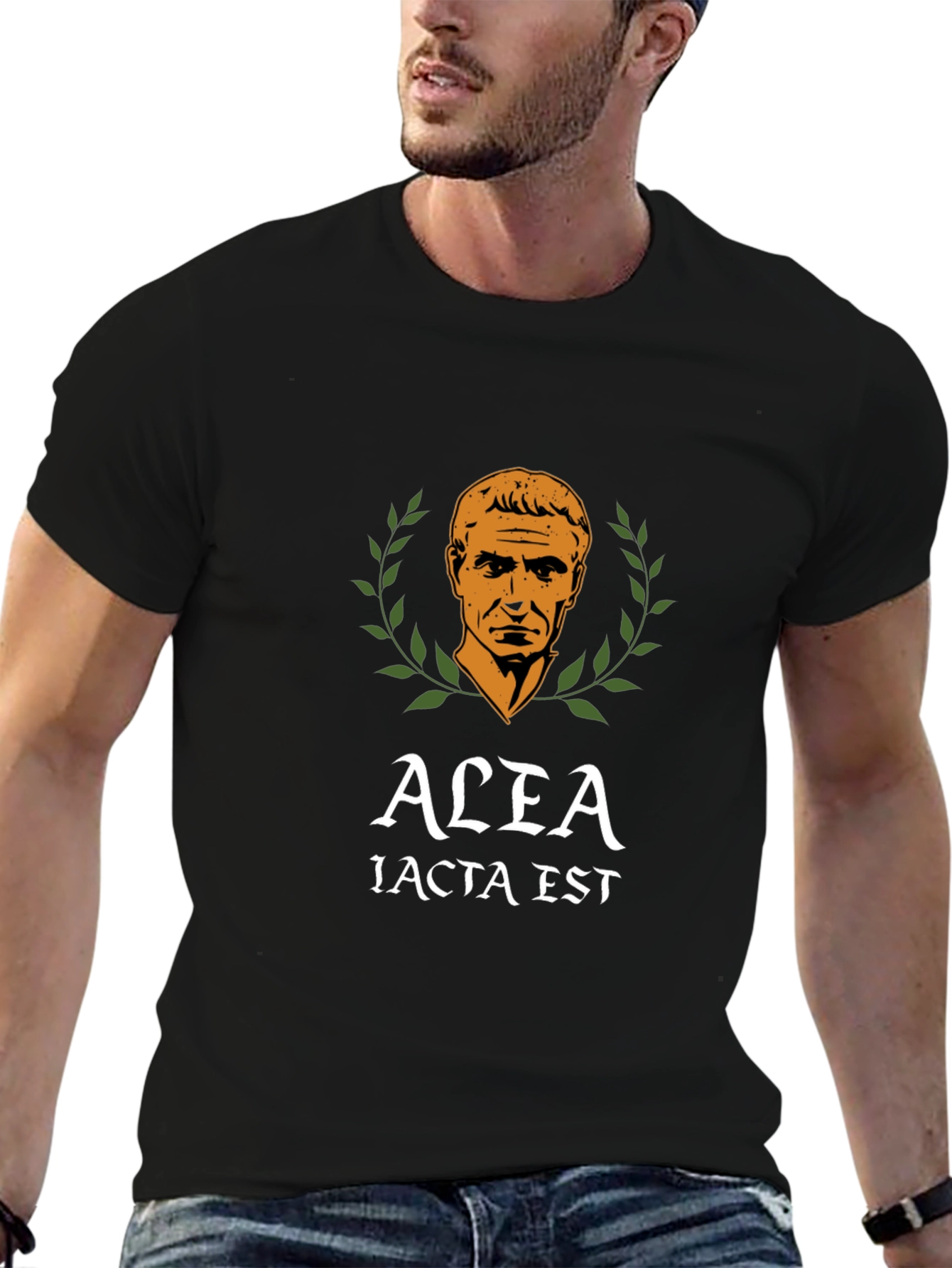 Alea Iacta Est Black T-Shirt - Julius Caesar