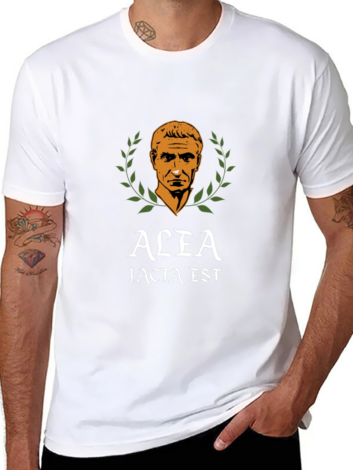 Alea Iacta Est Black T-Shirt - Julius Caesar