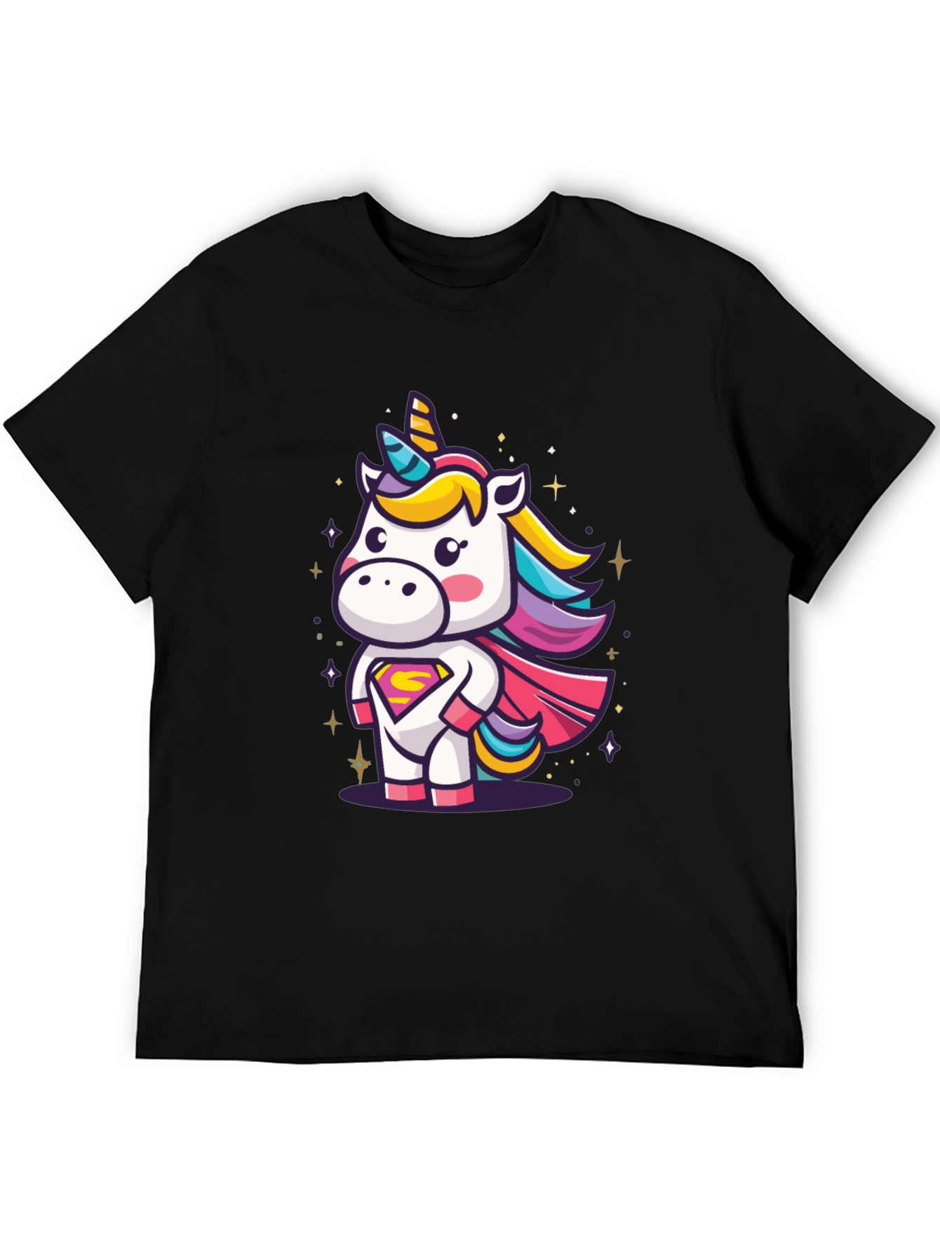 Unicorn Superhero Graphic T-Shirt