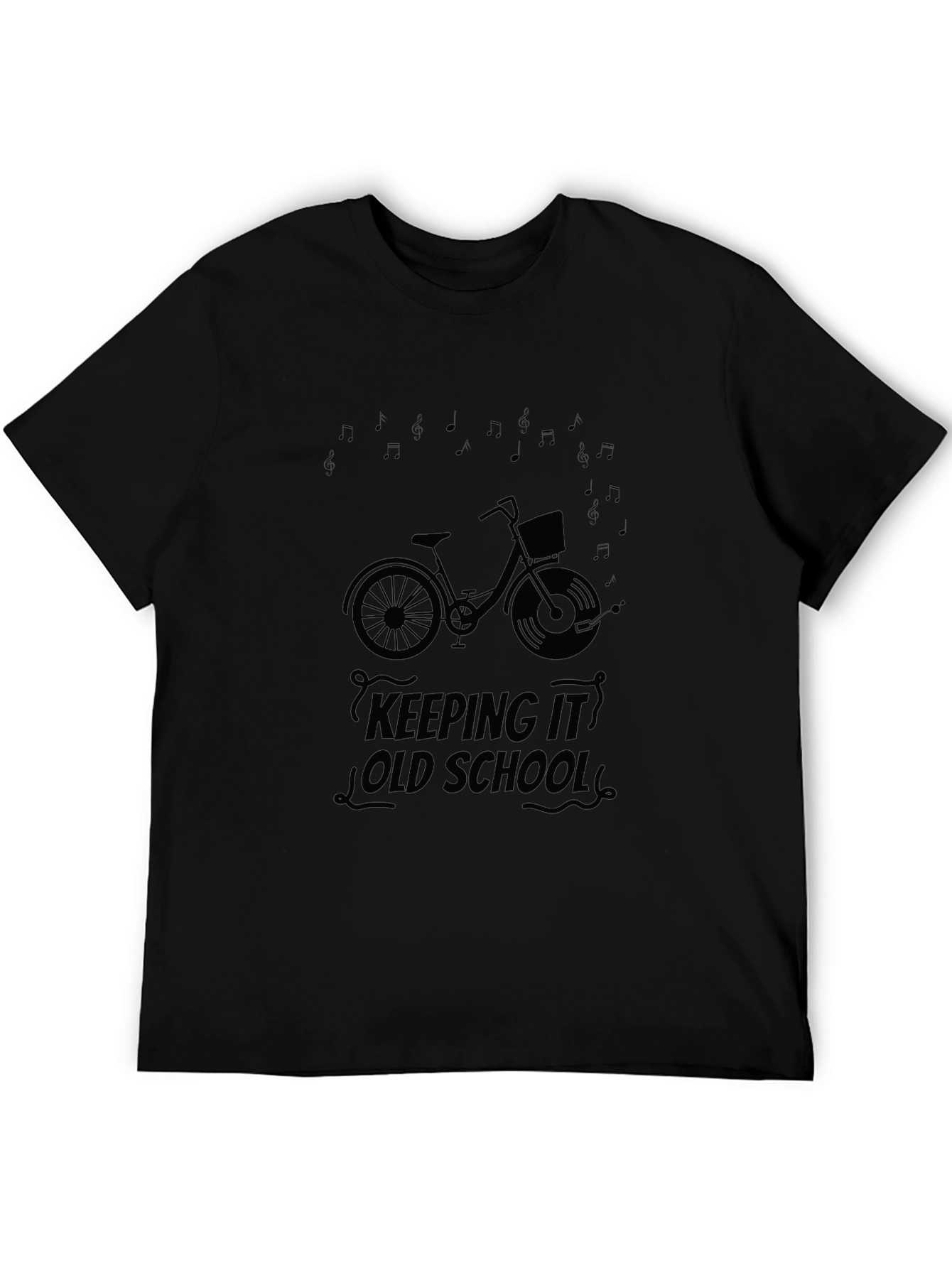 Keeping it Old School Bicycle Graphic T-Shirt