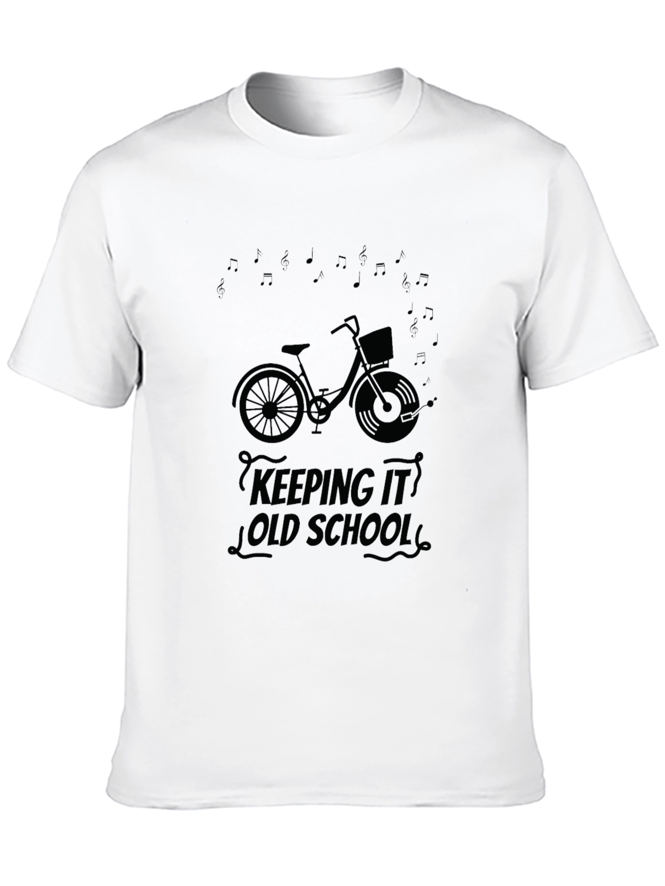 Keeping it Old School Bicycle Graphic T-Shirt