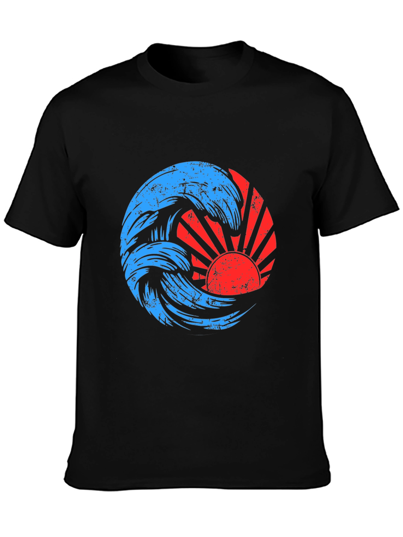 Retro Wave and Sun Graphic Tee