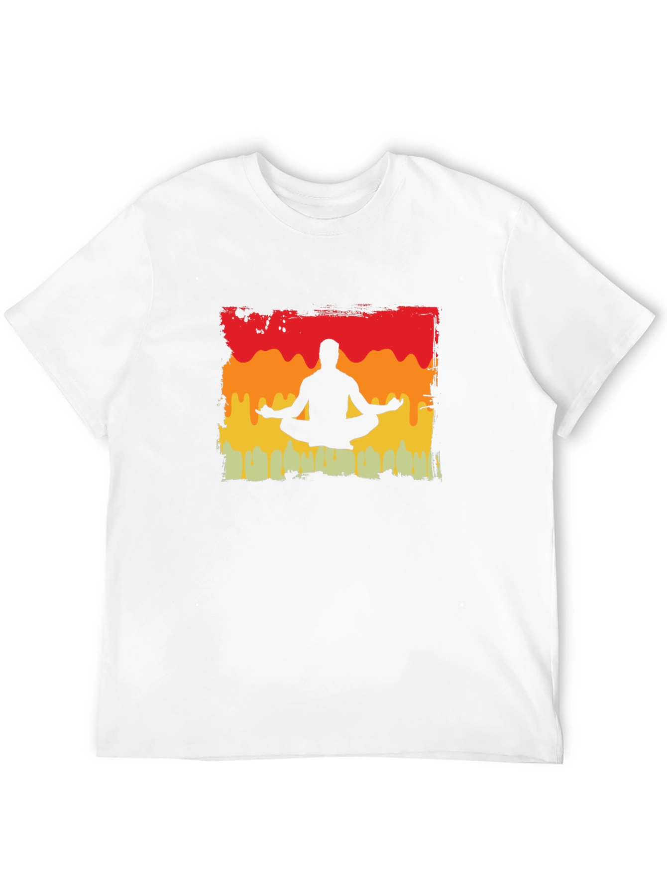 Yoga Silhouette T-Shirt - Meditative Design
